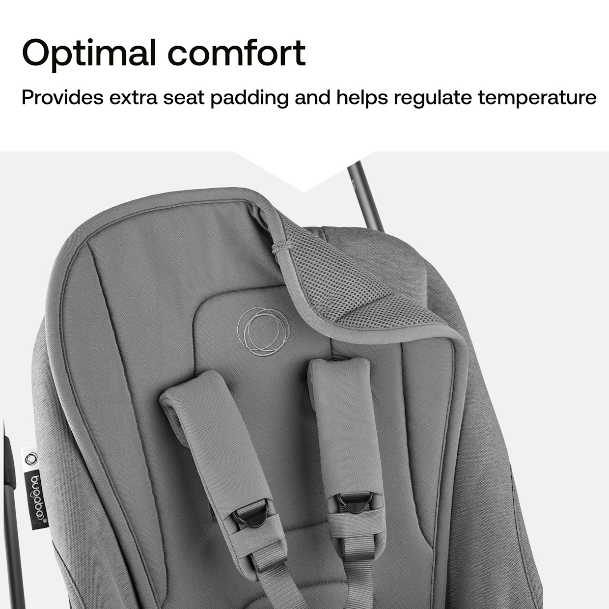 Bugaboo Dual Comfort Seat Liner - Midnight Black.