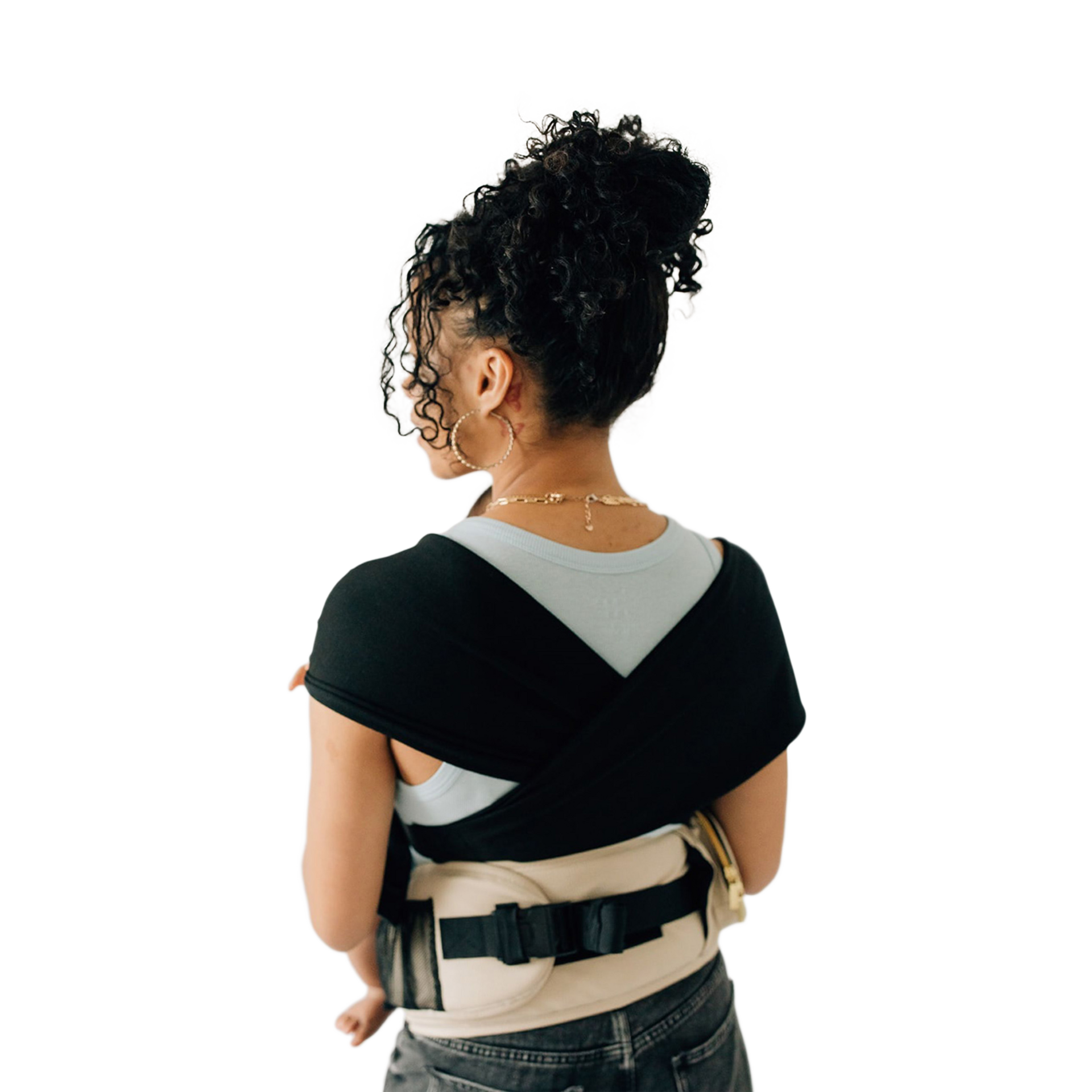 Tushbaby Hip Seat Hands-Free Attachment.