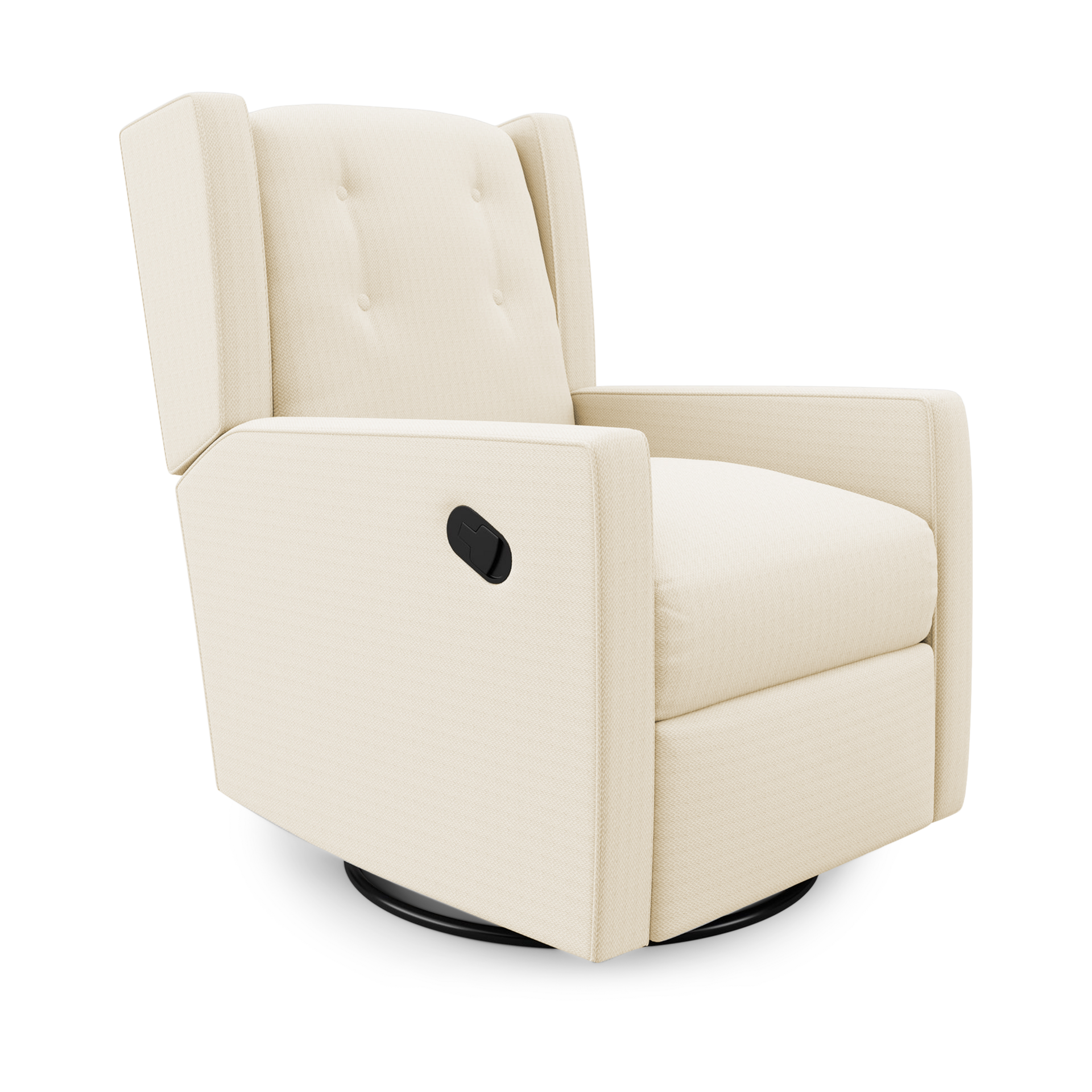 Baby Relax Mikayla Swivel Glider Rocker Recliner Chair White