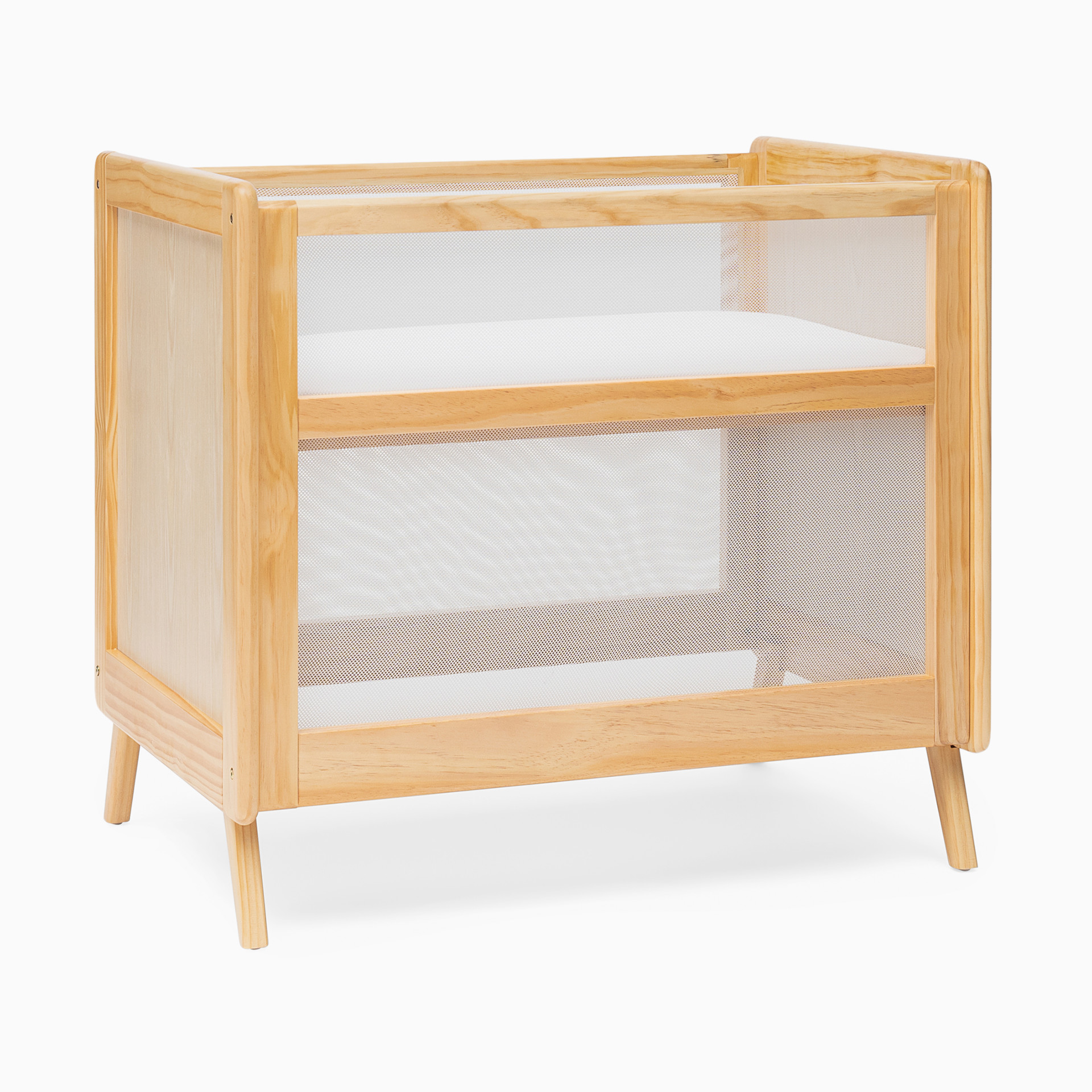 Halo 2-in-1 Breathable Mesh Convertible Mini Crib with Mattress