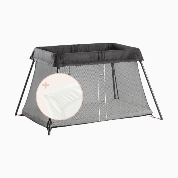 BabyBjörn Travel Crib & Organic Sheet Bundle.