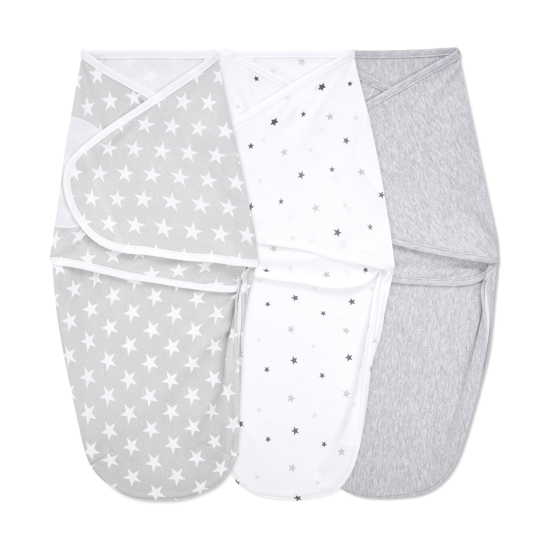 Aden + Anais Essentials Cotton Wrap Swaddles (3 Pack) - Twinkle, 0-3 Months, 3.