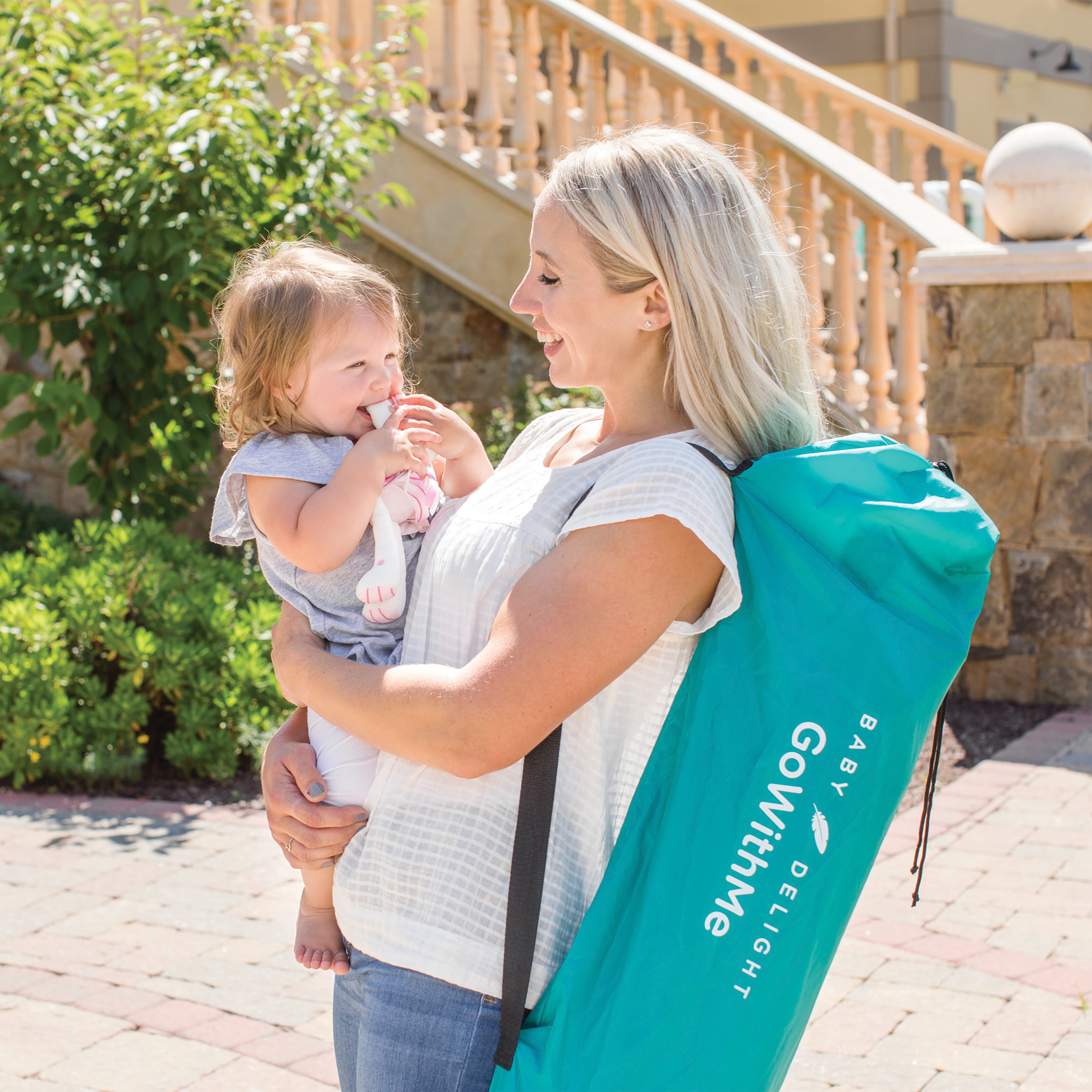 baby delight go with me eclipse portable playard with canopy