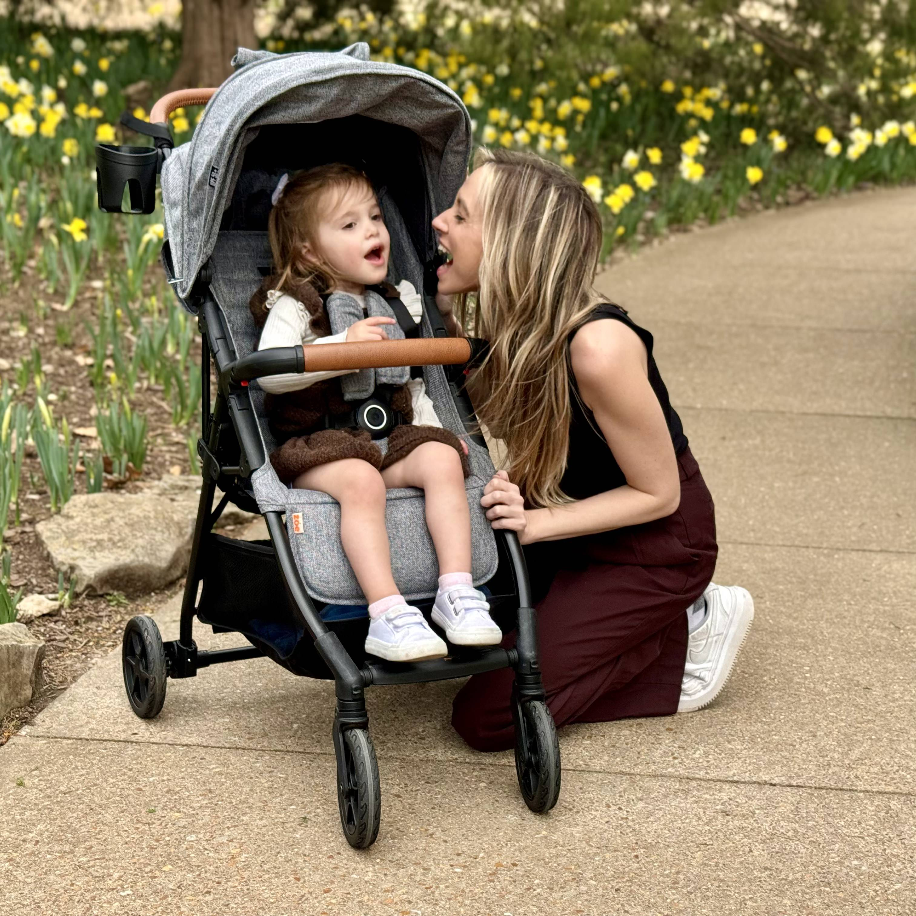 Zoe Tourᵛ² Single Stroller - Luxe Grey.