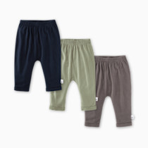 Burt's Bees Baby Unisex Knit Jogger Pants, 3-Pack Baby Sweatpants, 100% Organic Cotton Infant Bottoms