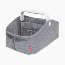 Skip Hop Diaper Caddy Organizer with Touch Sensor Night Light Nursery Style Heather Grey