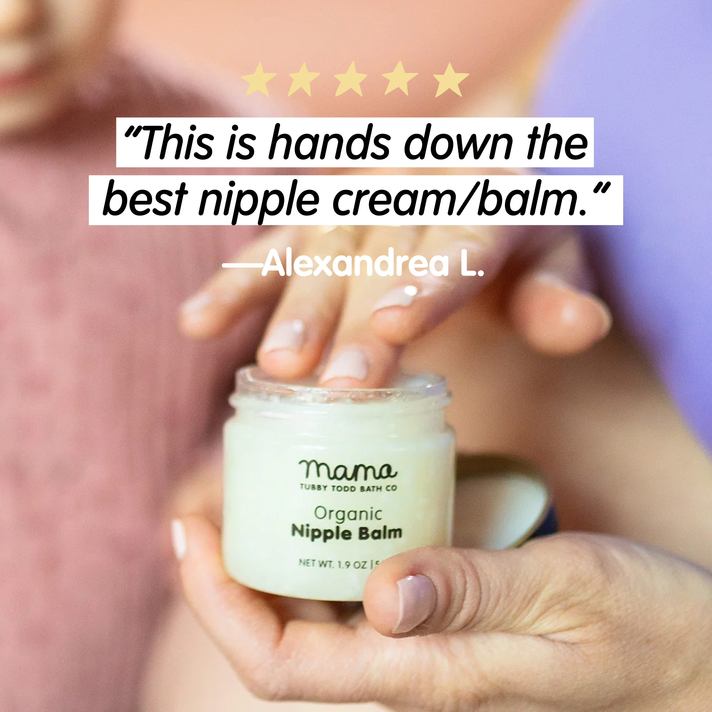 Tubby Todd Mama Nipple Balm - Fragrance Free.