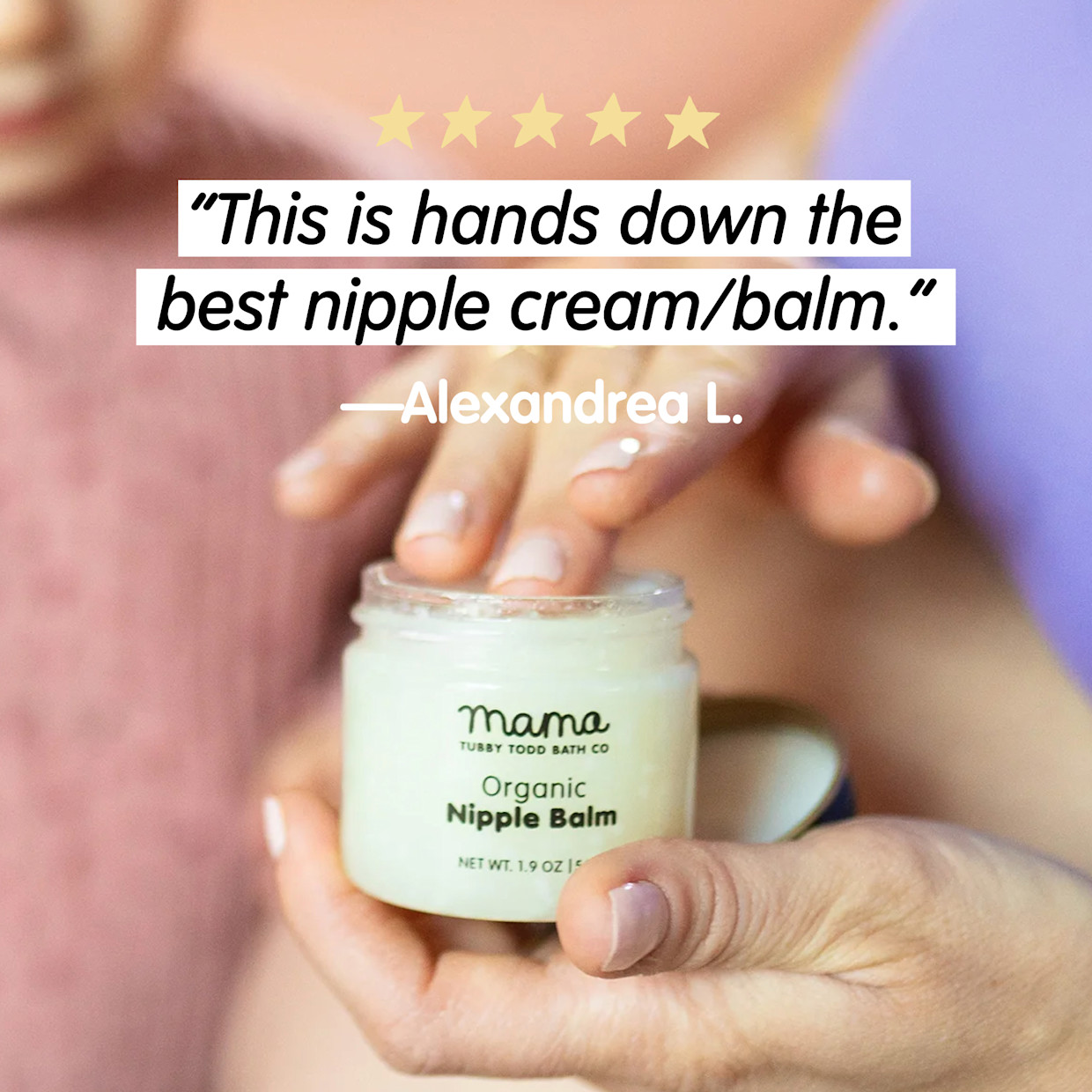 Tubby Todd Mama Nipple Balm - Fragrance Free.