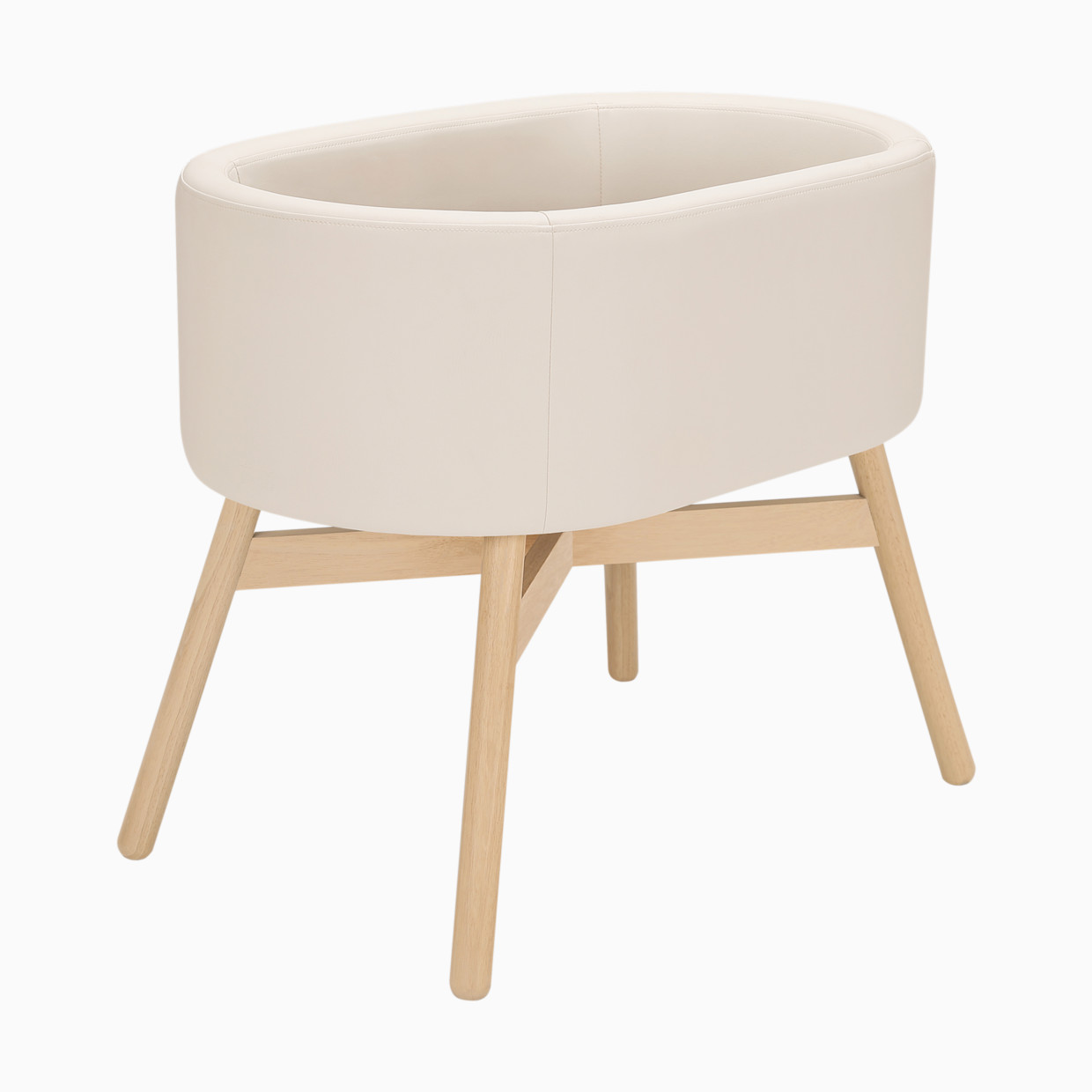 babyletto babyletto x GATHRE Capsule Bassinet - Ivory.