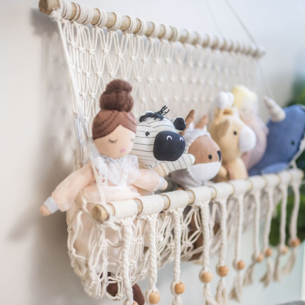 Crane Baby Willow Macrame Storage Wall Decor.