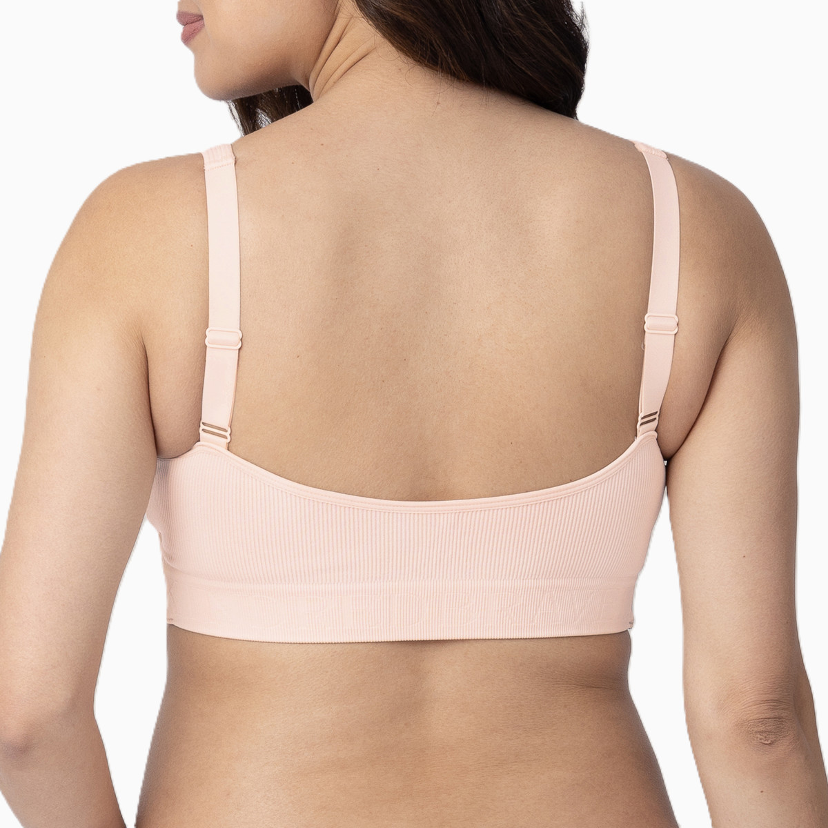 Kindred Bravely Sublime Adjustable Crossover Nursing Bra For Breastfeeding - Soft Pink, Medium.
