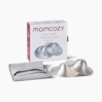 Momcozy 999 Silver Nursing Cups Original Perforated Breathable Design, 999 Silver Nipple Cover for Breastfeeding Essential,Nipple Shield for Nursing Newborn, Metal Nipple Shields, Regular Size