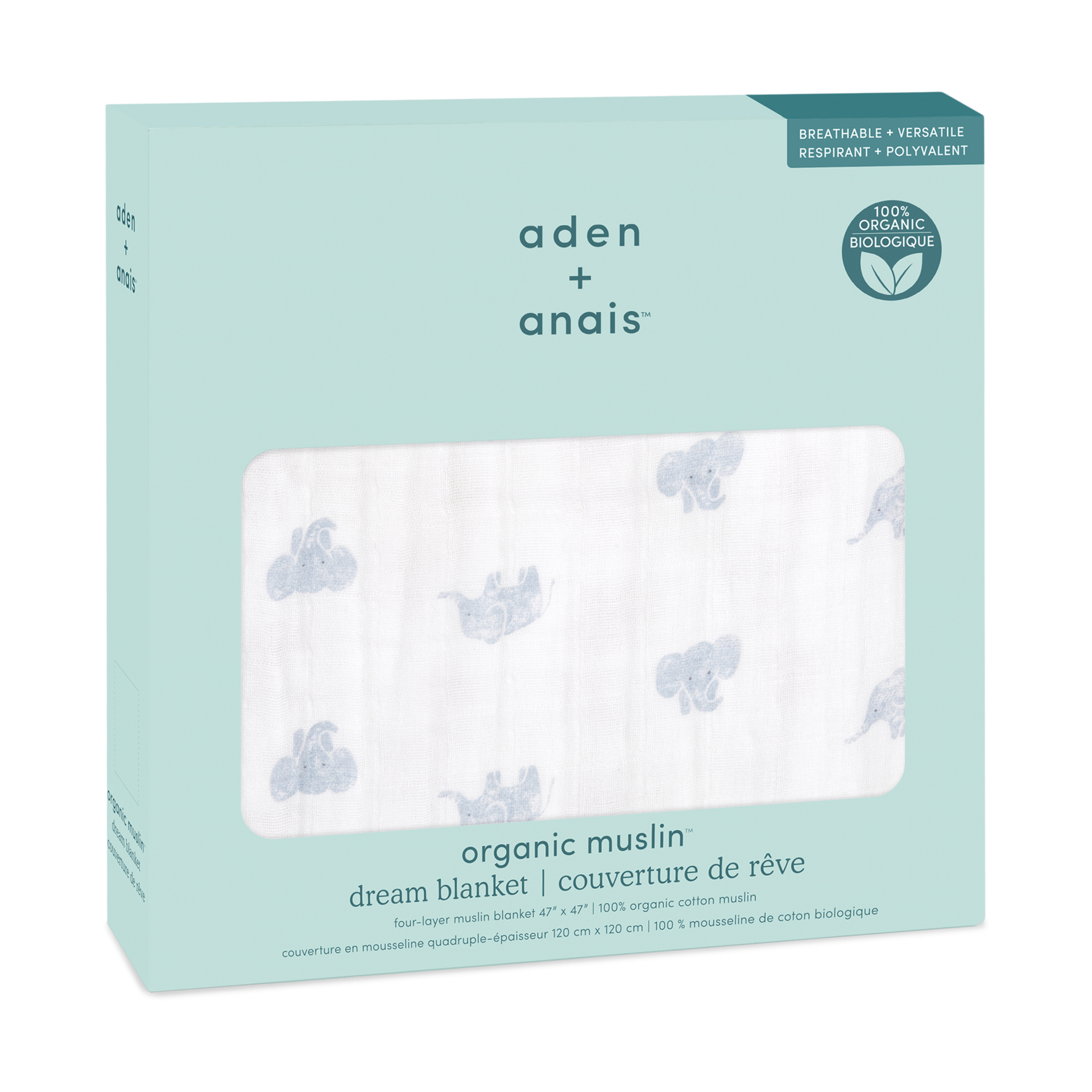 Aden + Anais Organic Muslin Dream Blanket.