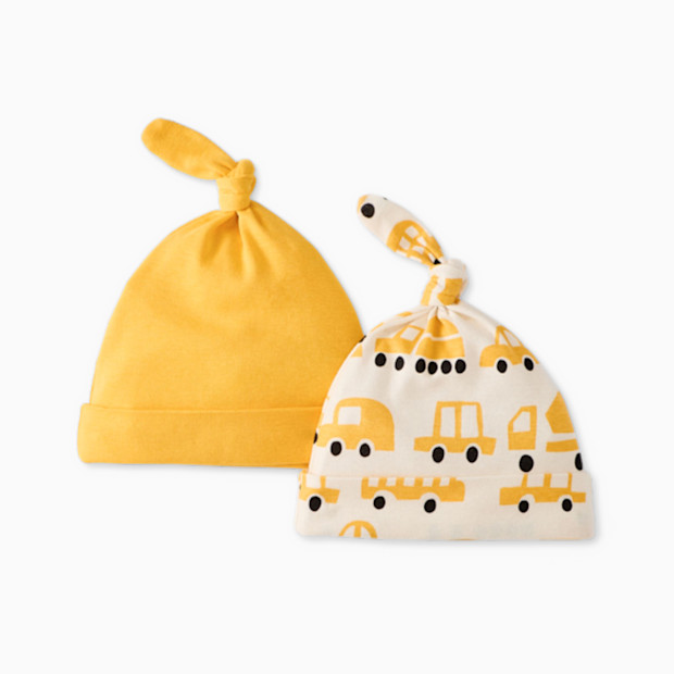 Hanna Andersson Baby Organic Cotton Top Knot Hat (2 Pack).