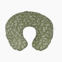 Boppy Original Nursing Pillow, Green Fern, Ergonomic Nursing Essentials for Bottle and Breastfeeding, Firm Fiber Fill, with Removable Pillow Cover, Machine Washable