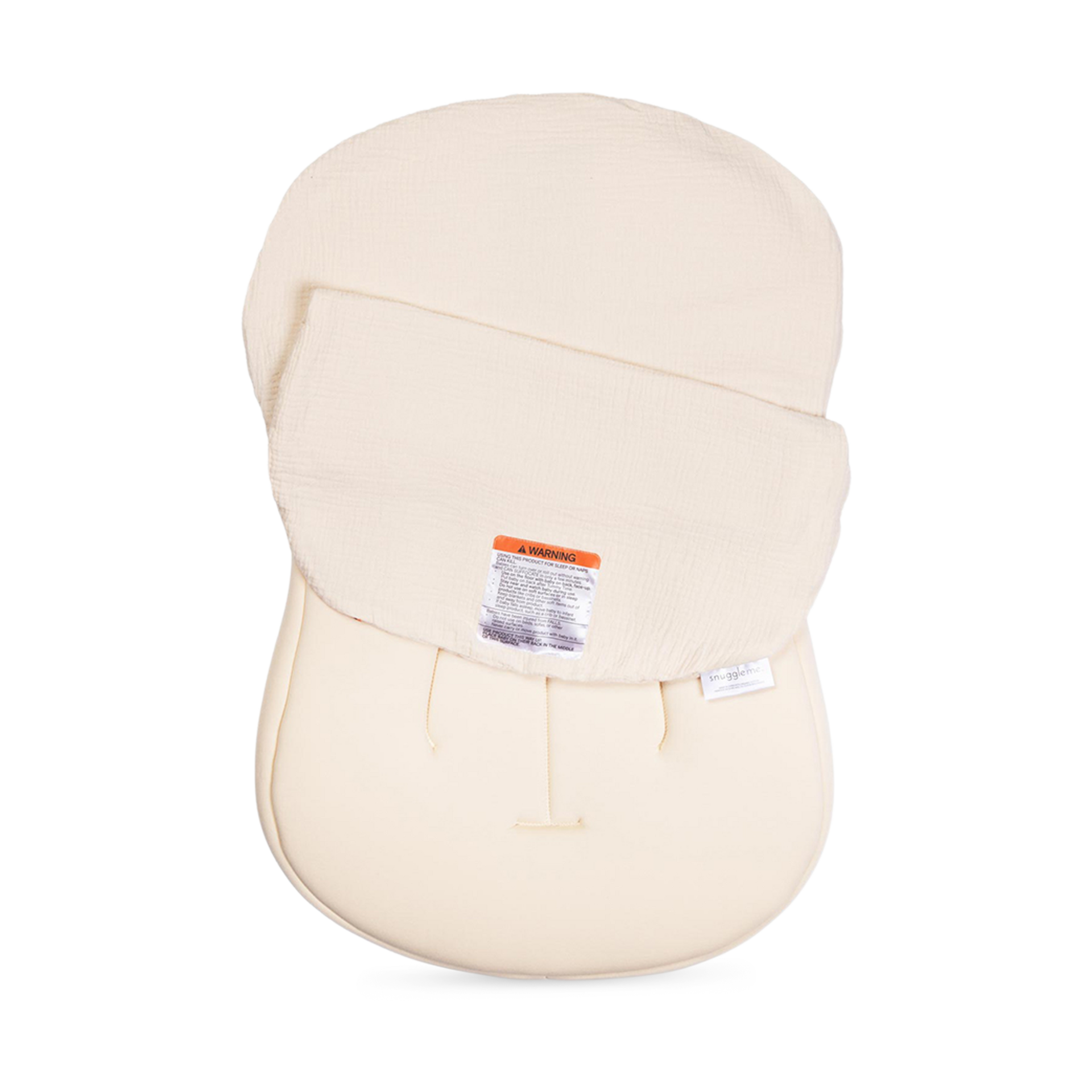 Snuggle Me Organic Infant Lounger Curve Muslin Cover - Natural.