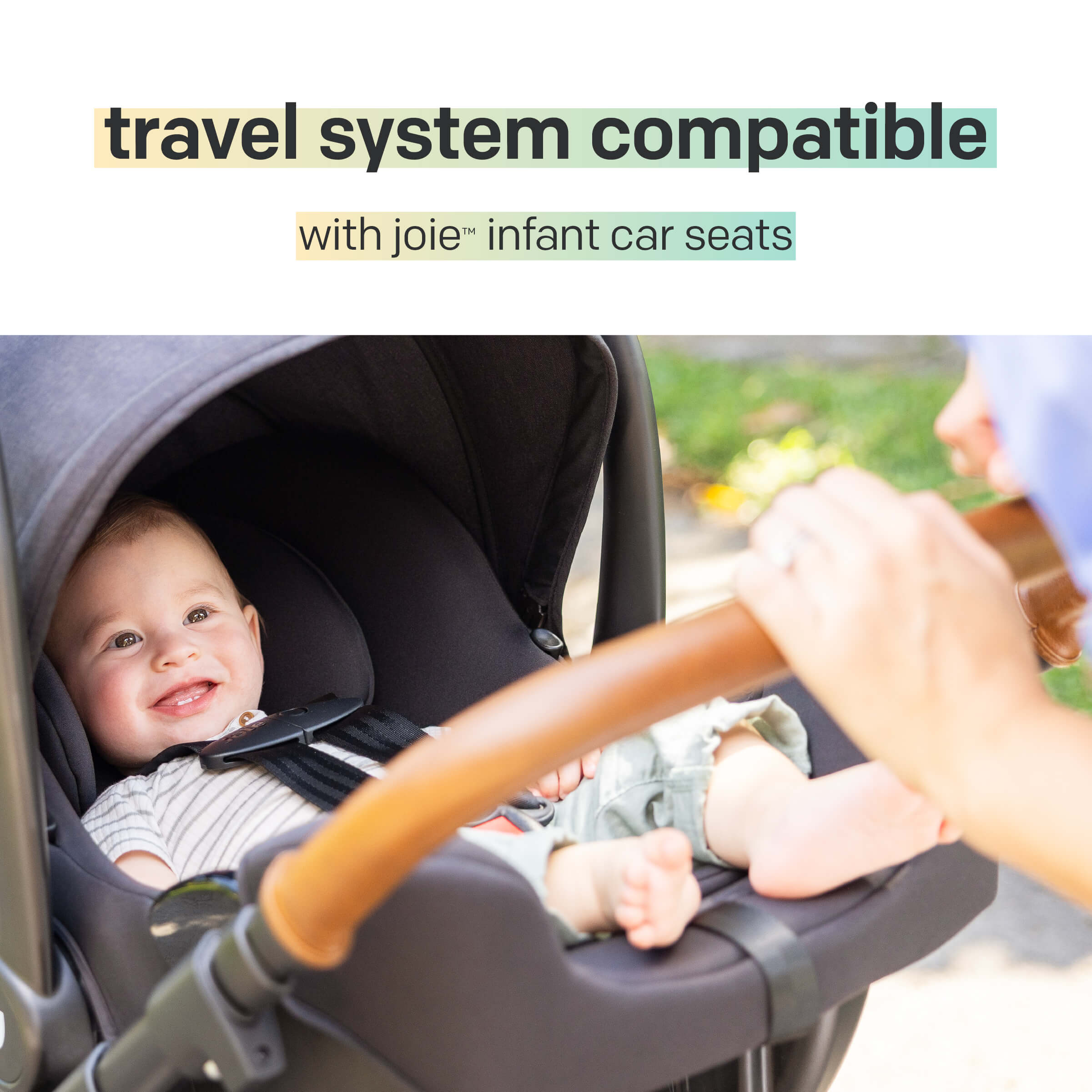Joie Ginger DLX And Rue Travel System - Shale.