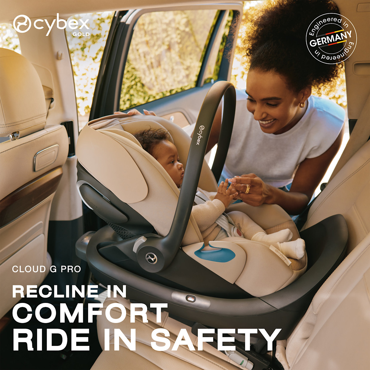 Cybex Cloud G Pro Comfort Extend Infant Car Seat - Chocolate Brown.