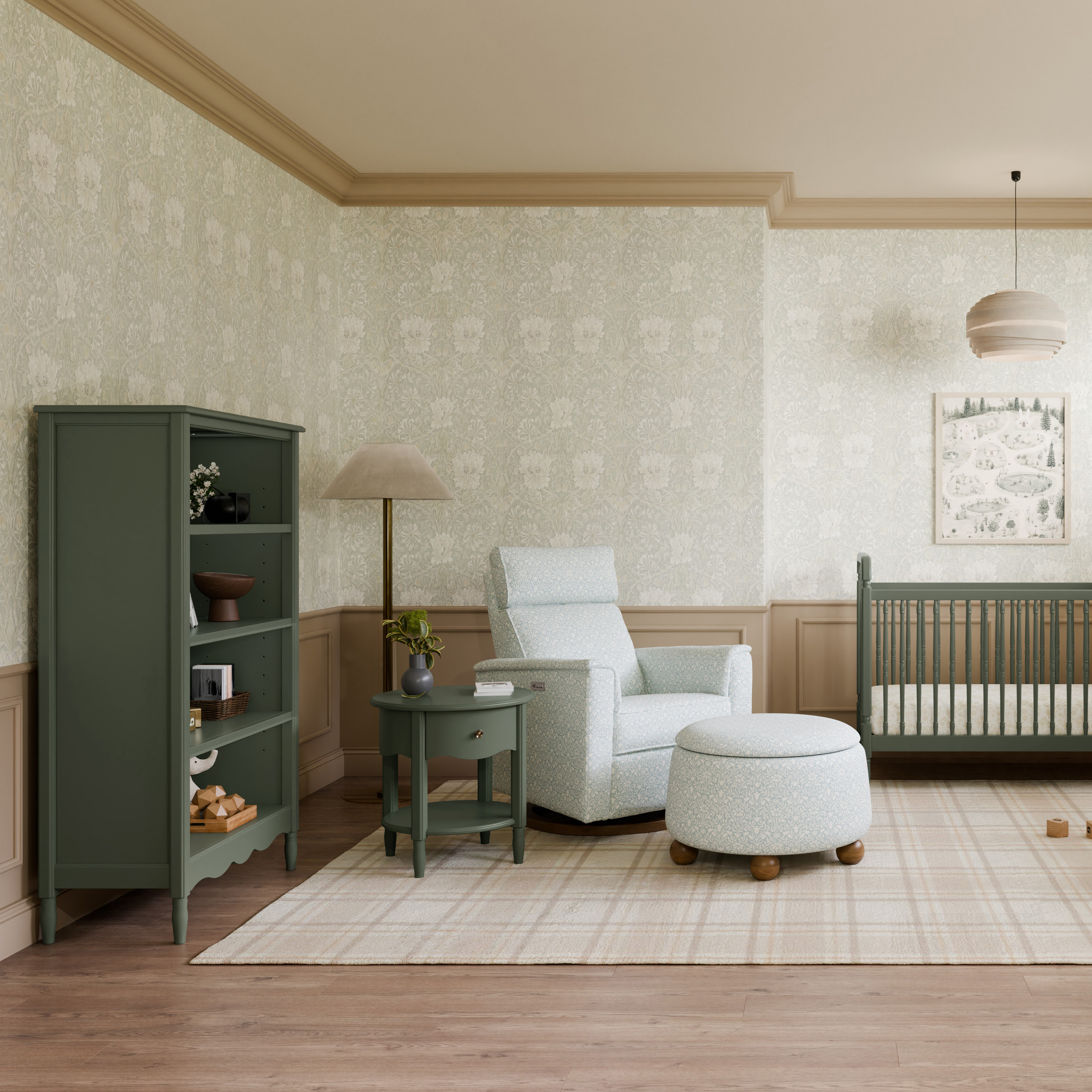 Namesake Liberty Assembled Bookcase - Green.