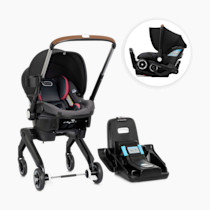 Shyft DualRide with Carryall Storage Infant Car Seat and Stroller Combo (Sylva Pink)