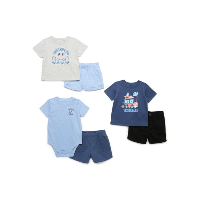 Garanimals Baby Boy Short Sleeve Mix and Match Outfit Kid .