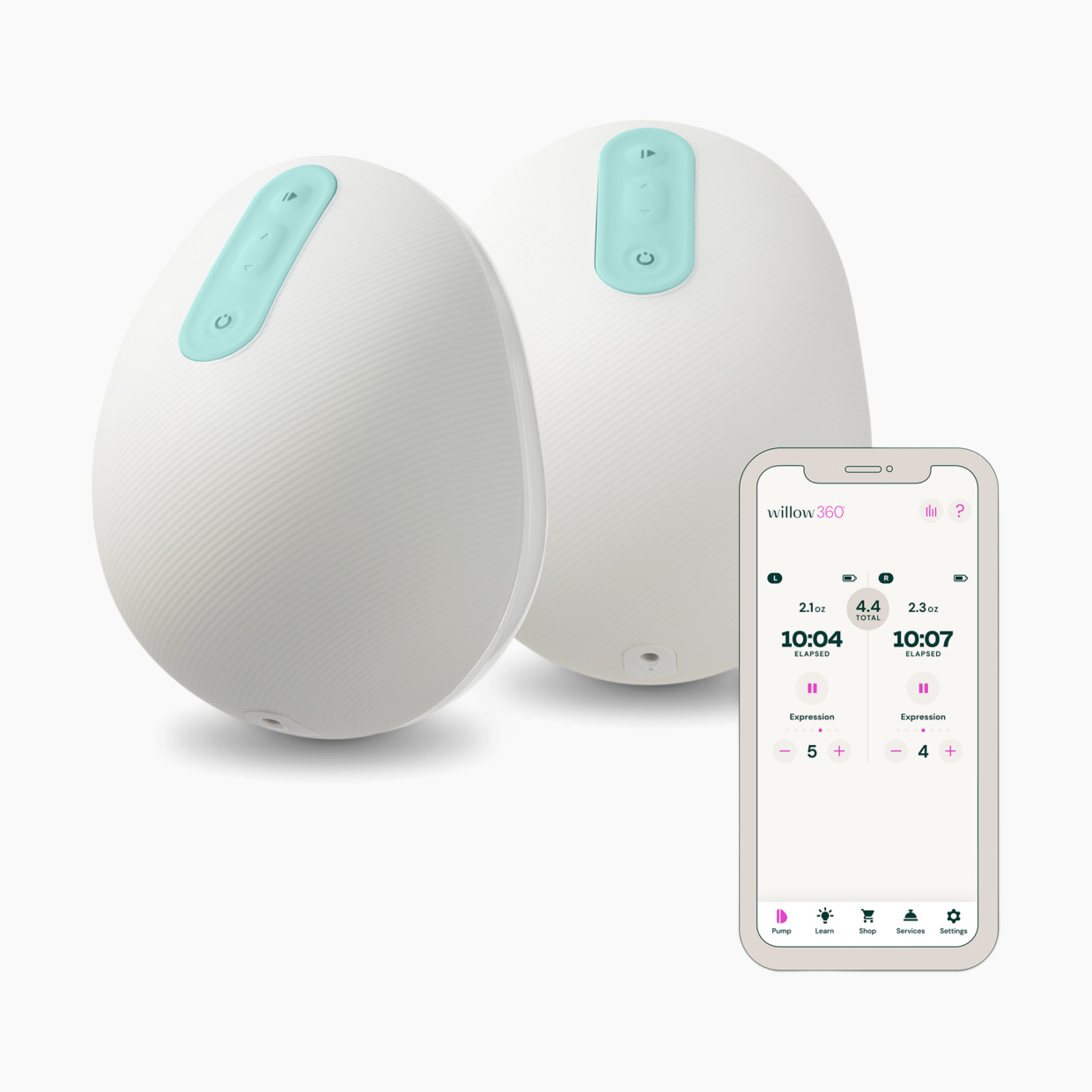 Willow Willow 360 Leak-Proof, Wearable Hands-Free, Double Electric Breast Pump.