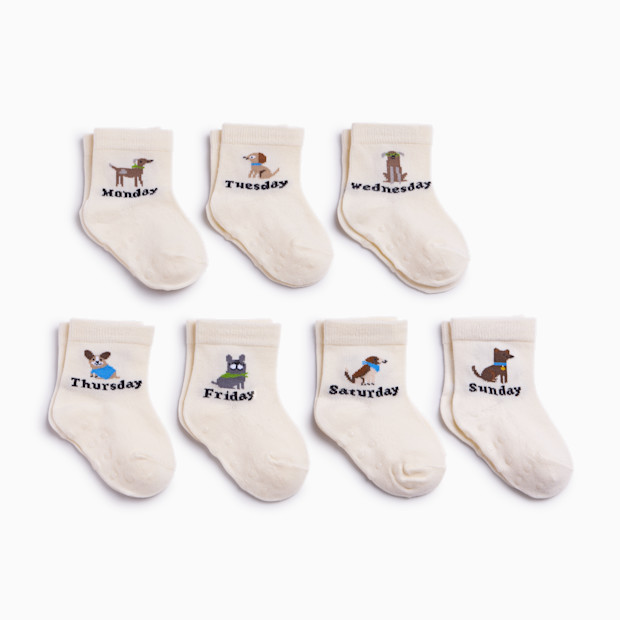 Small Story Days of the Week Crew Socks (7-pack).
