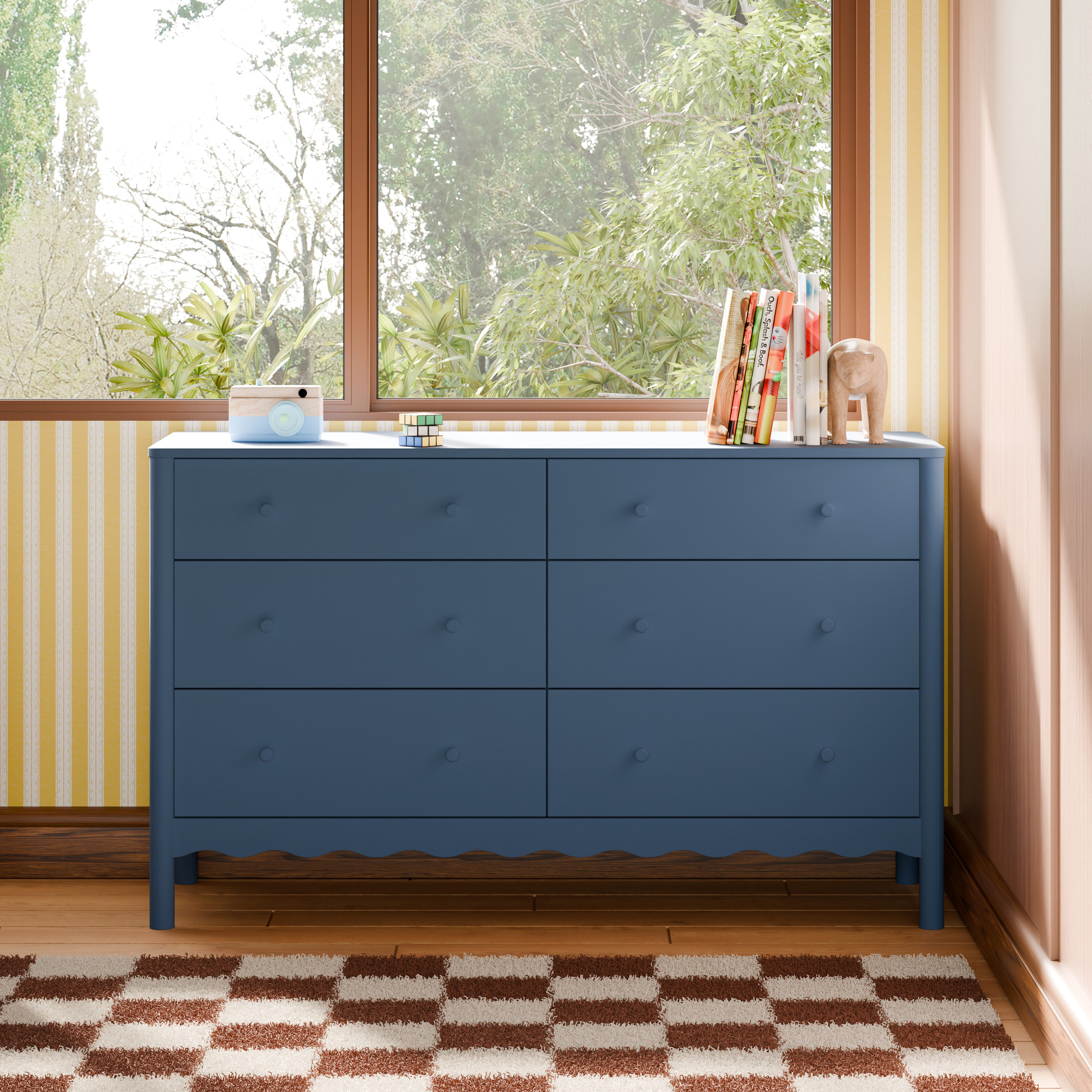 babyletto Swell 6-Drawer Wide Assembled Dresser.
