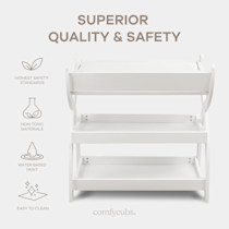 Superior quality & safety features of changing table with icons