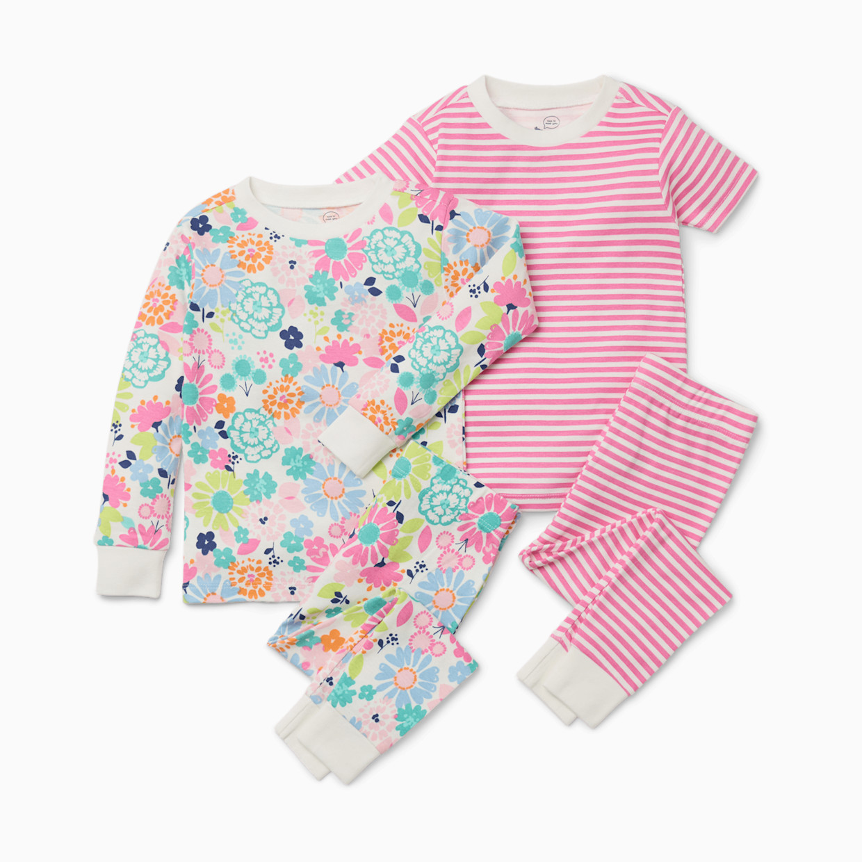 Small Story Pajamas Set 2 Pack - Pretty Floral, 12 M.