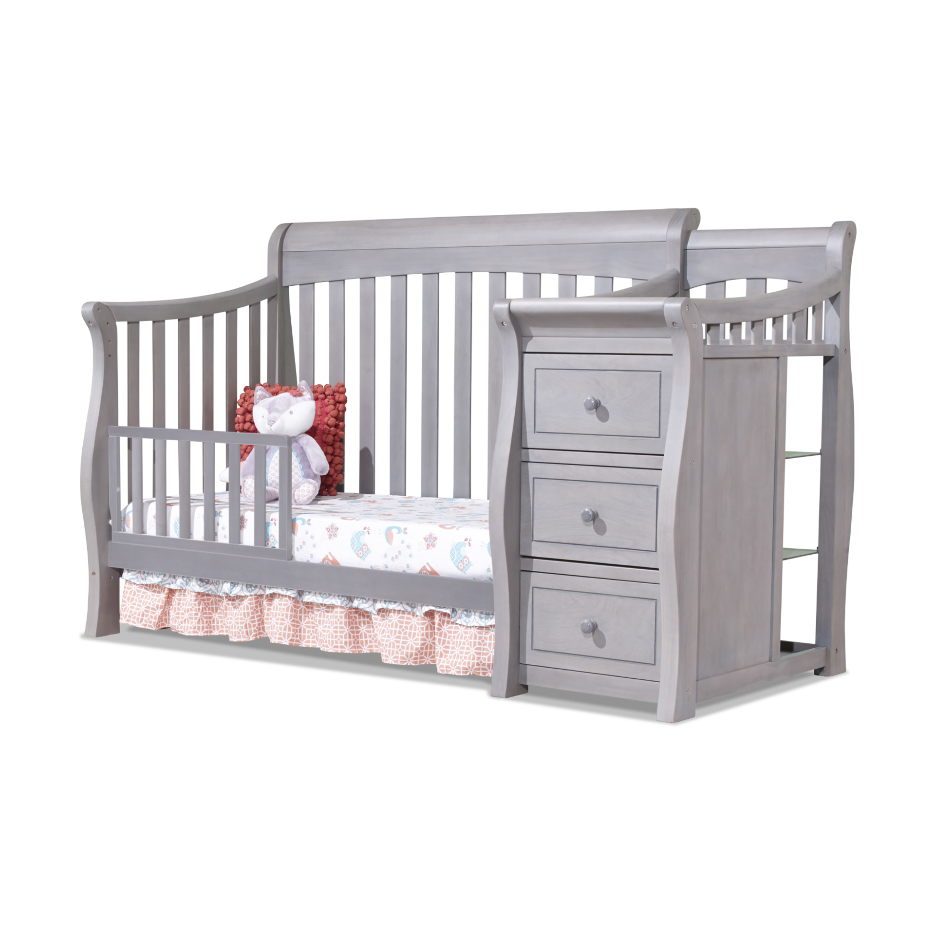 Sorelle Princeton Elite Crib & Changer - Weathered Gray.