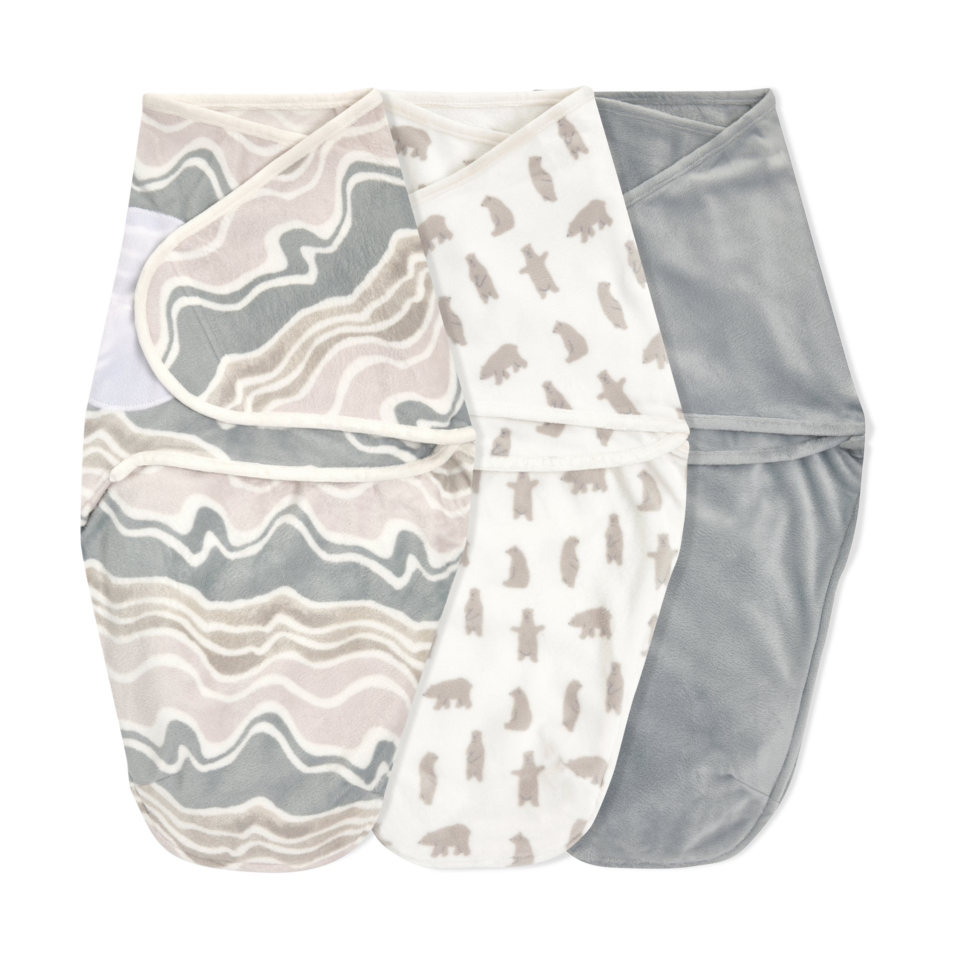 Aden + Anais Essentials Wrap Swaddles Minky (3 Pack) Little Woods, 0