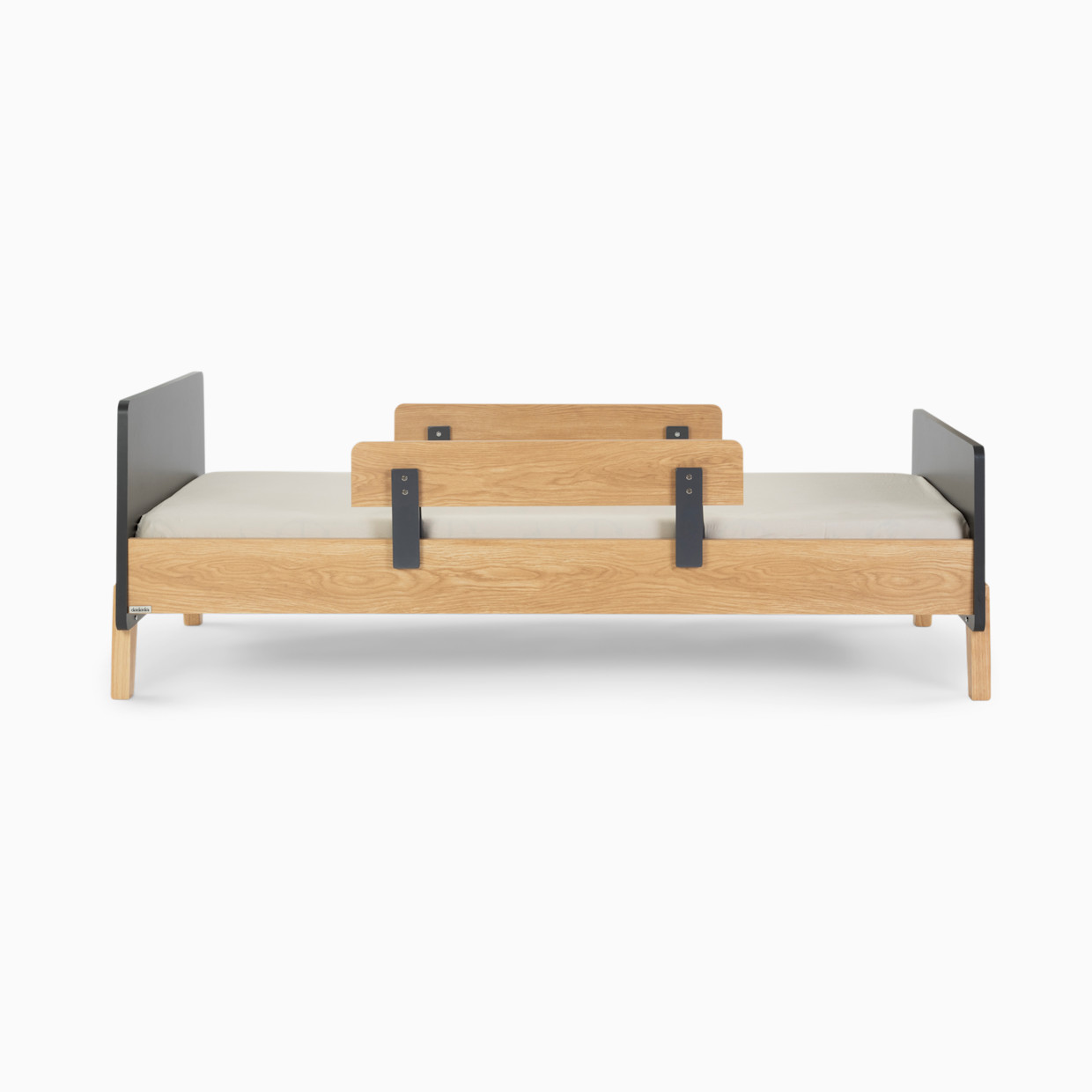 dadada Fun Twin Bed - Graphite/Red Oak.