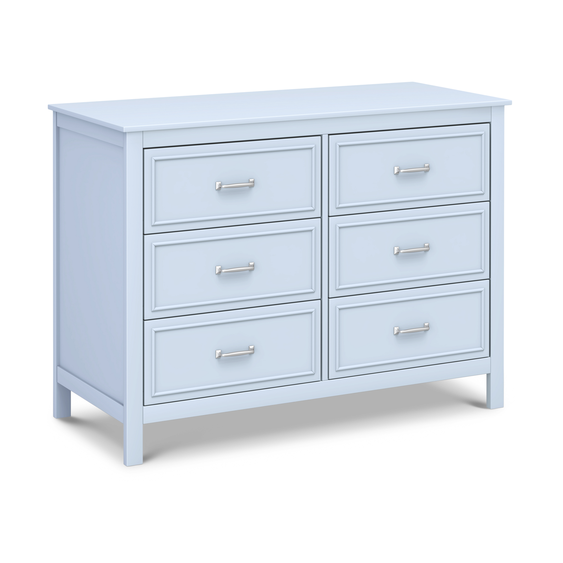 daVinci Charlie 6-Drawer Double Dresser - Powder Blue.