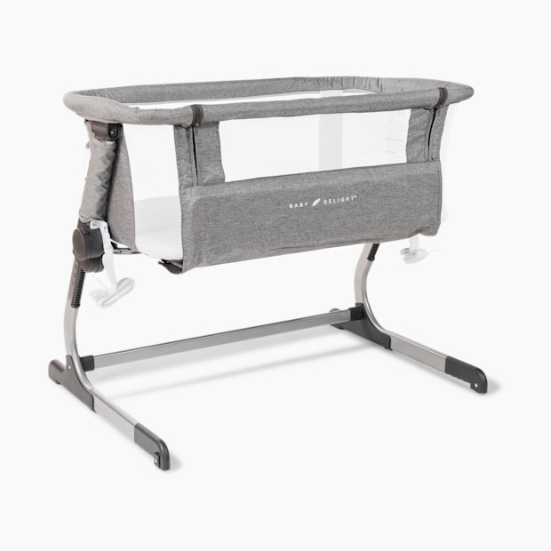 Baby Delight Beside Me Dreamer Bassinet & Bedside Sleeper - Charcoal Tweed.