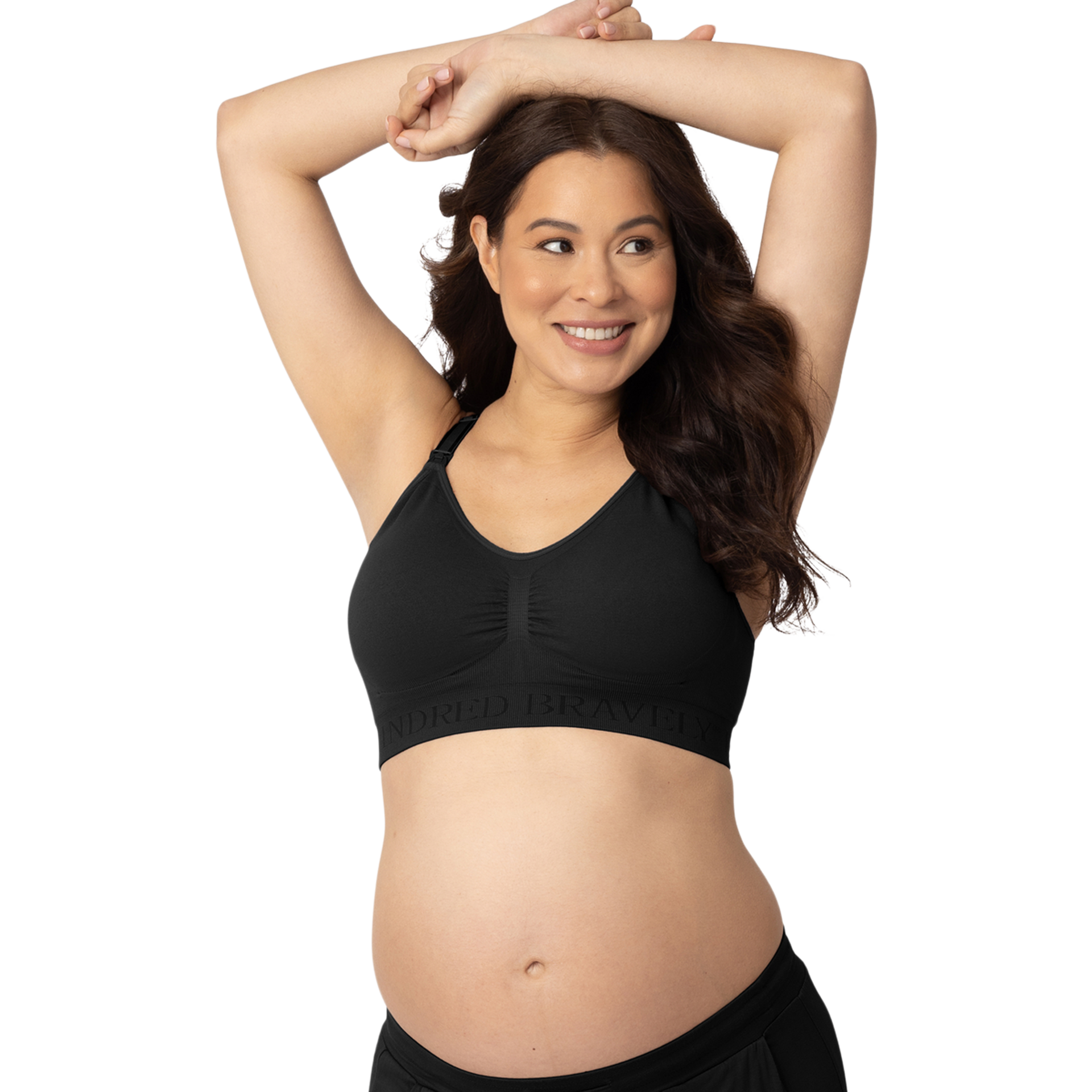 Kindred Bravely Simply Sublime Seamless Nursing Bra For Breastfeeding - Black, Small.