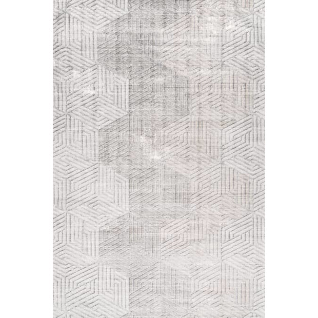 Rugs USA Beige Ophelia Washable Honeycomb Area Rug.