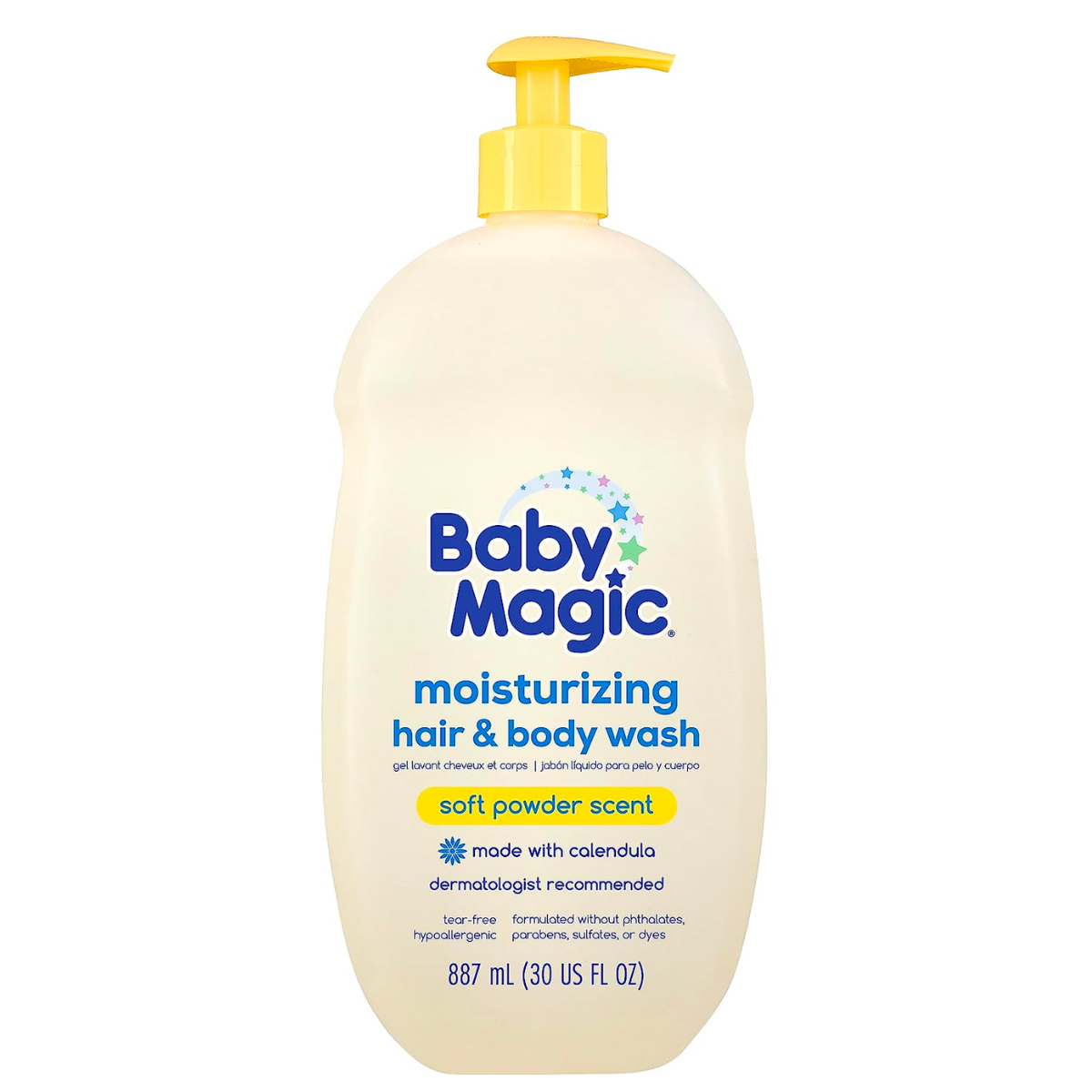 Baby Magic Moisturizing Hair & Body Wash | Specially Formulated for Baby's Delicate Skin | Tear-Free | Calendula & Coconut | 30 fl oz.
