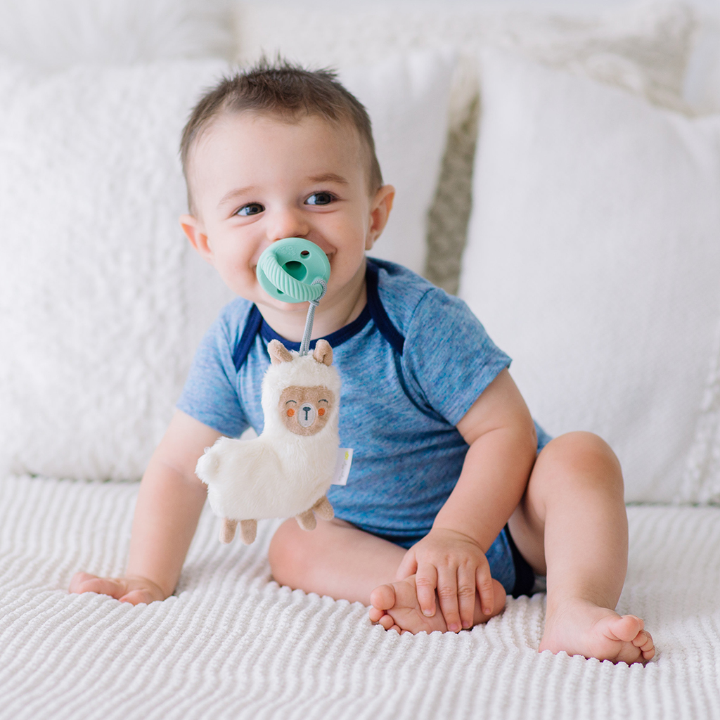 Itzy Ritzy Sweetie Pal Pacifier Tan & Mint Babylist Shop