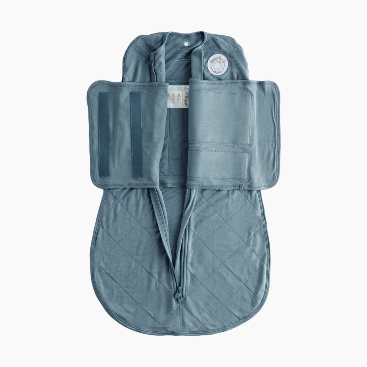 Dreamland Baby Co. Bamboo Classic Swaddle (Non-weighted) - Ocean Blue, 0-6 Months.