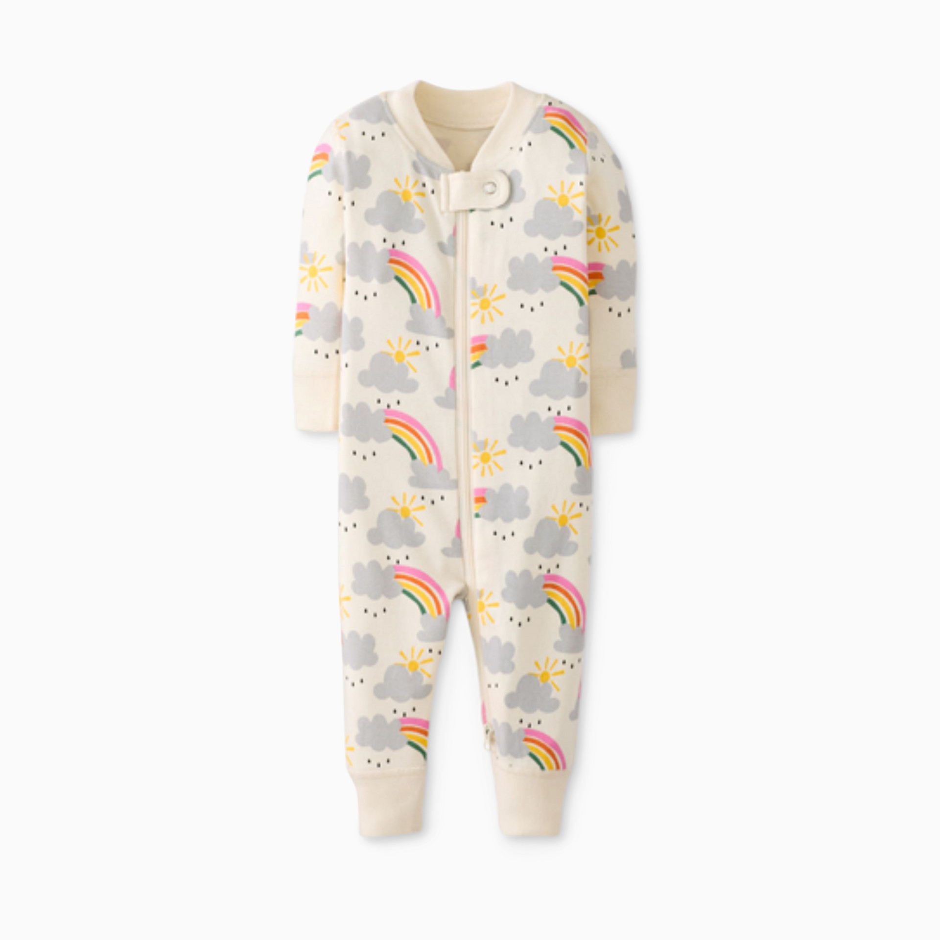 Hanna Andersson Baby Organic Cotton Footless Sleeper - Rainbows 