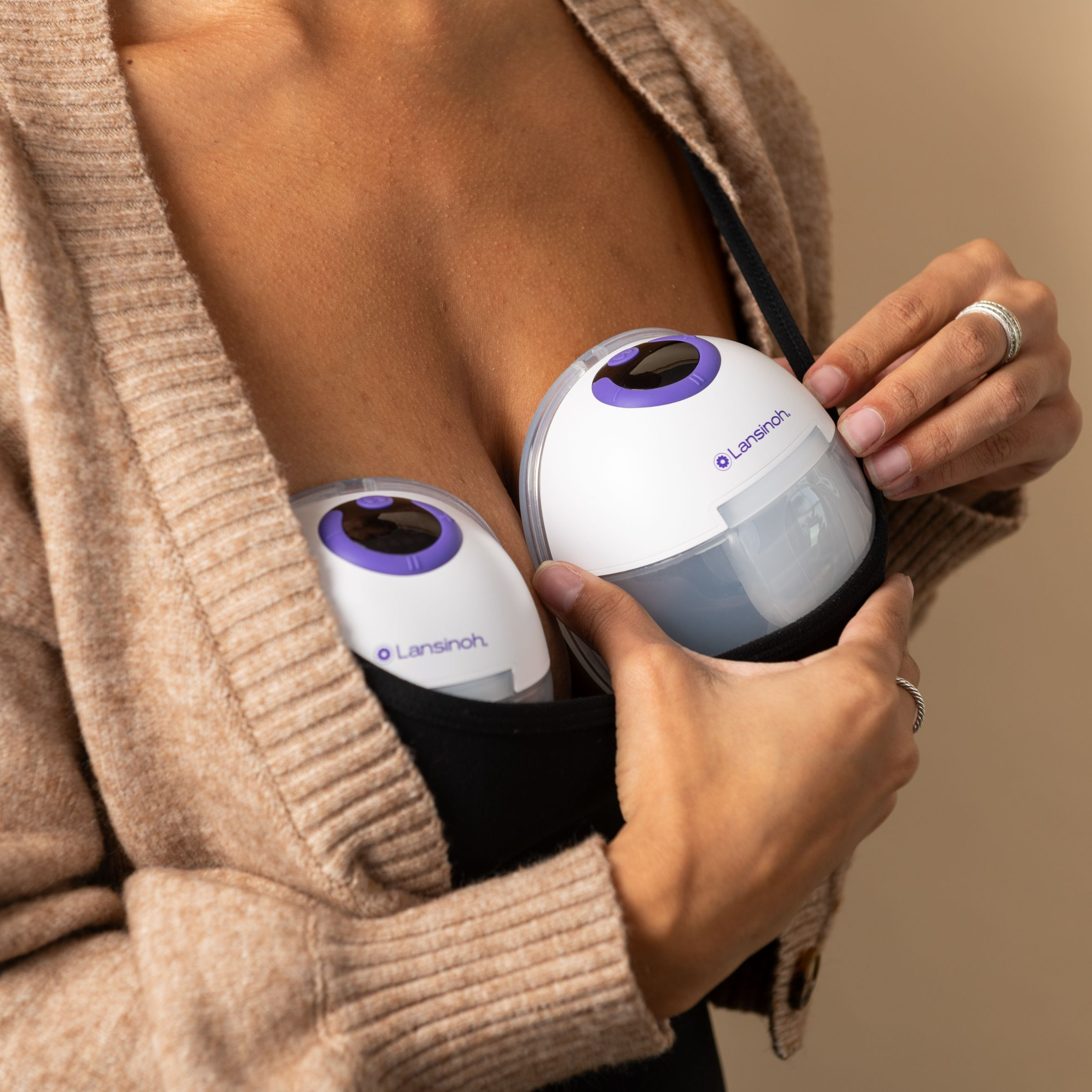 Lansinoh DiscreetDuo Wearable Pump.