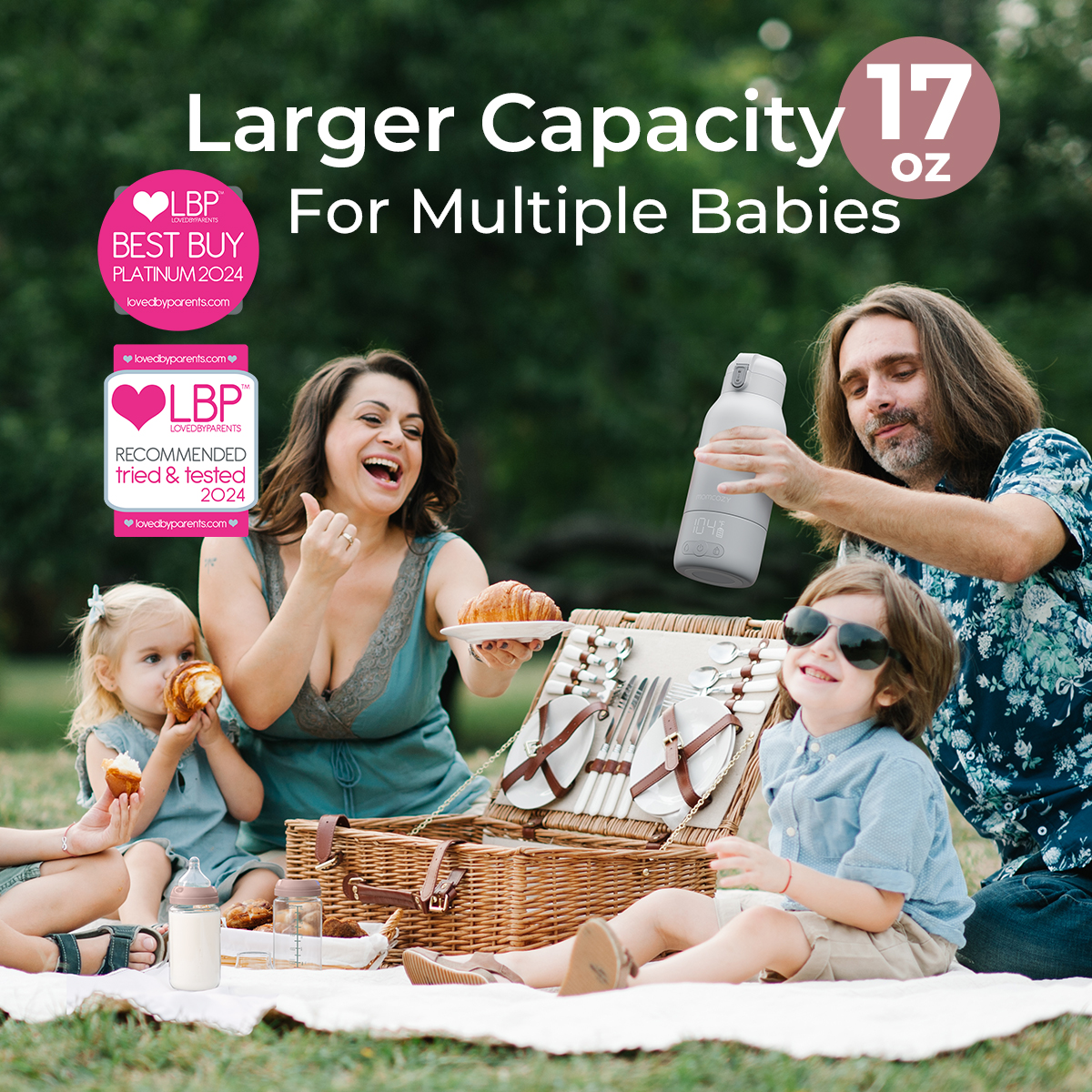 Momcozy Portable Water & Milk Warmer - White.