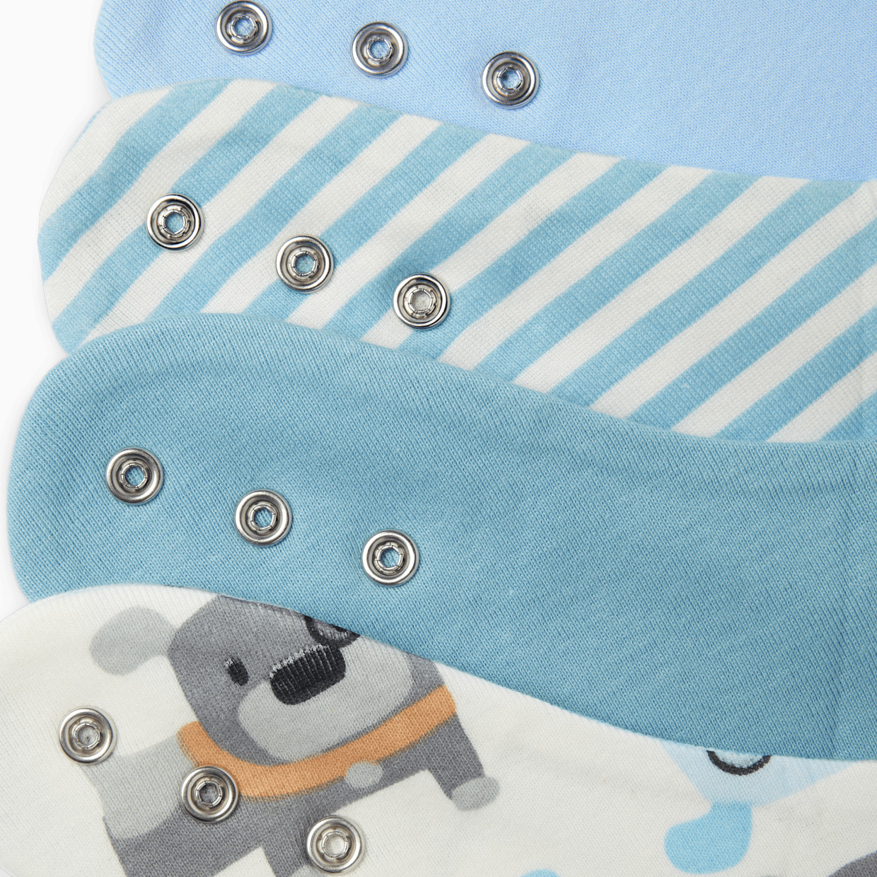 Small Story Solid Bandana Bib 4 Pack - Dapper Dogs.