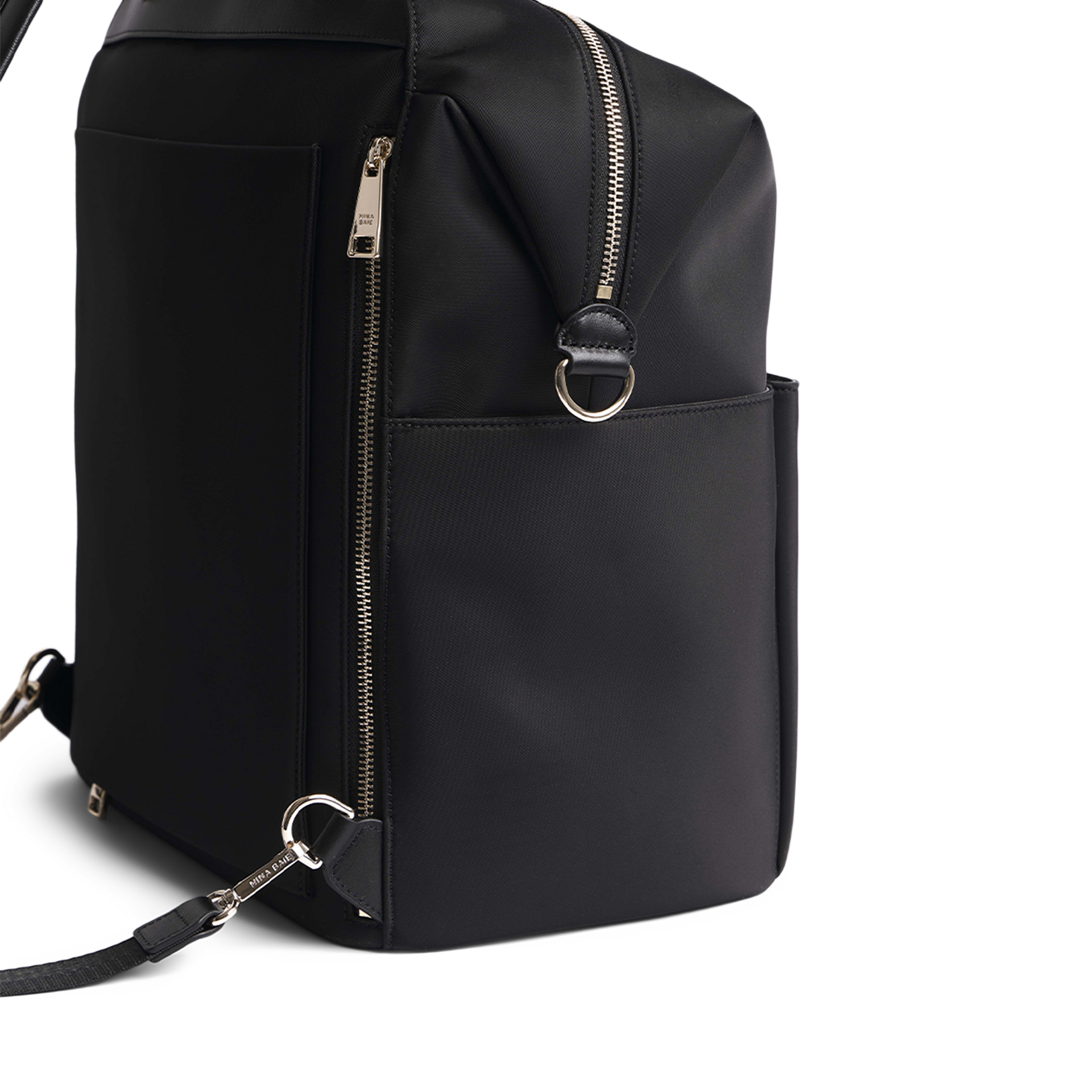 Mina Baie Stevie Backpack Nylon Carryall - Black.