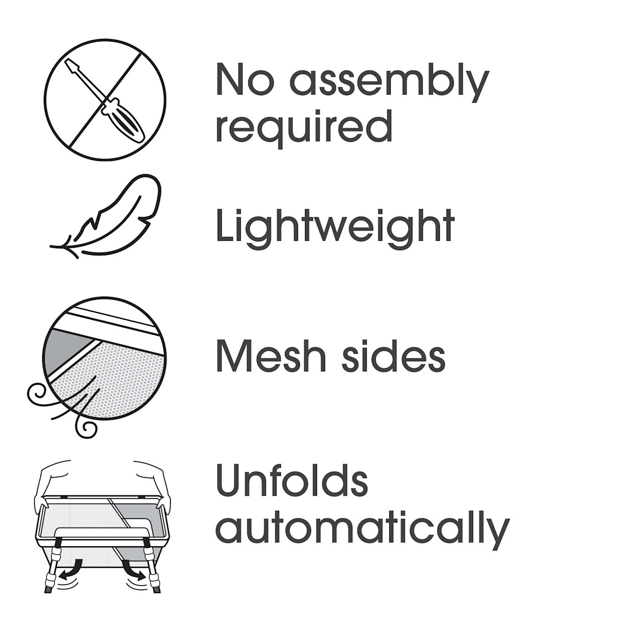 Boppy Bassinet - Gray Pick-Up Sticks.