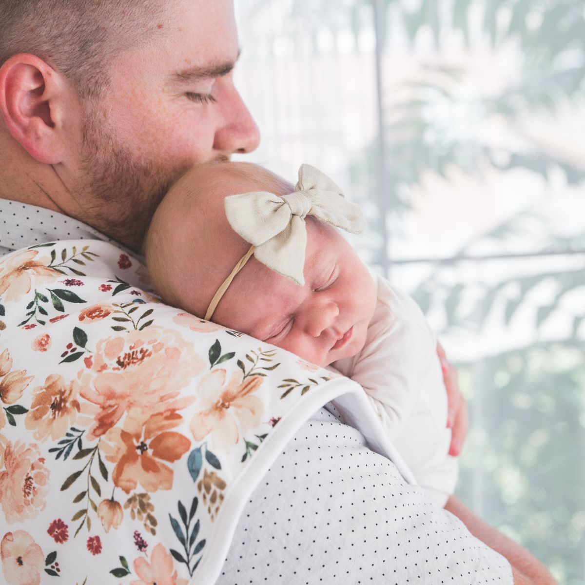 Copper Pearl Printed Burp Cloth Set - Autumn.