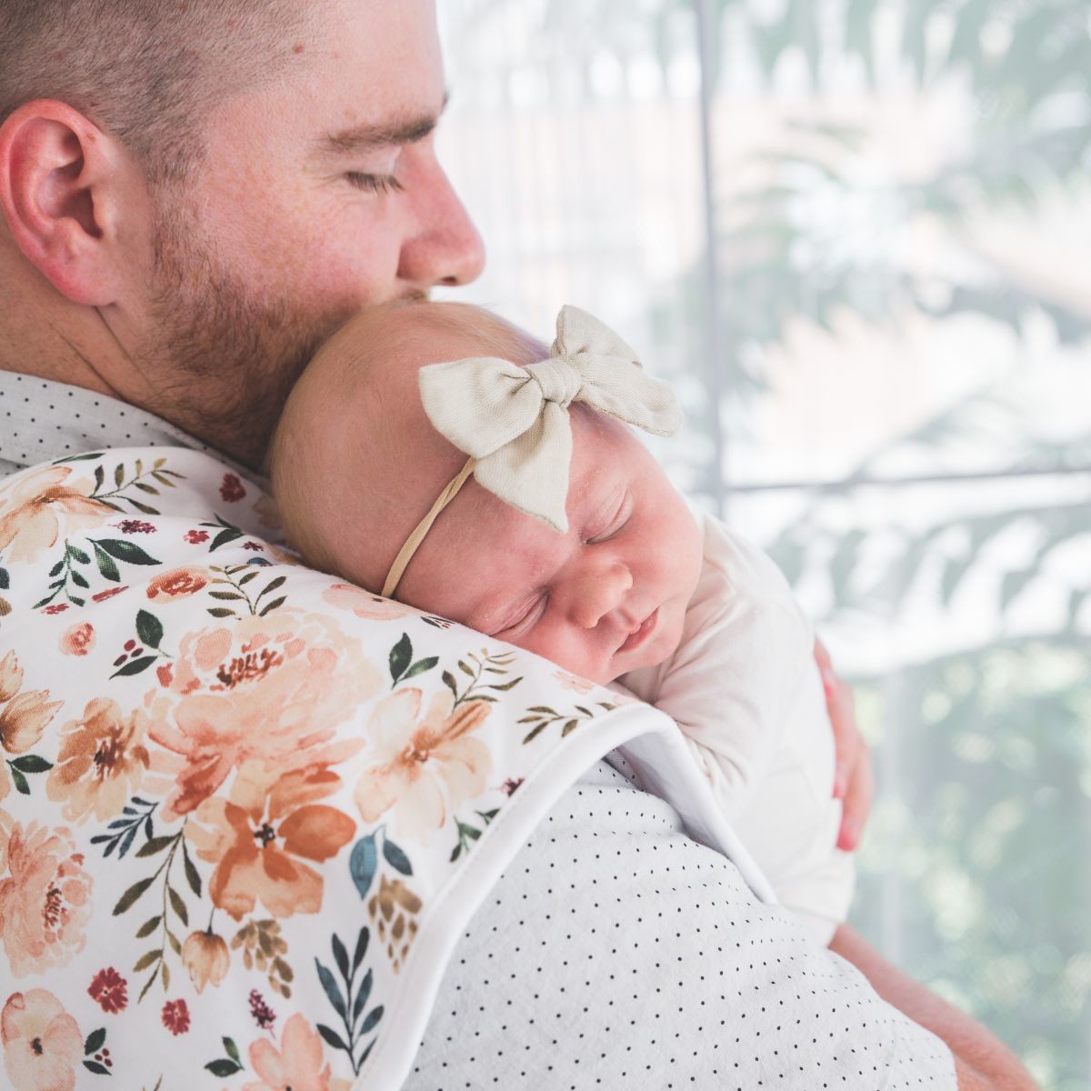 Copper Pearl Printed Burp Cloth Set - Autumn.
