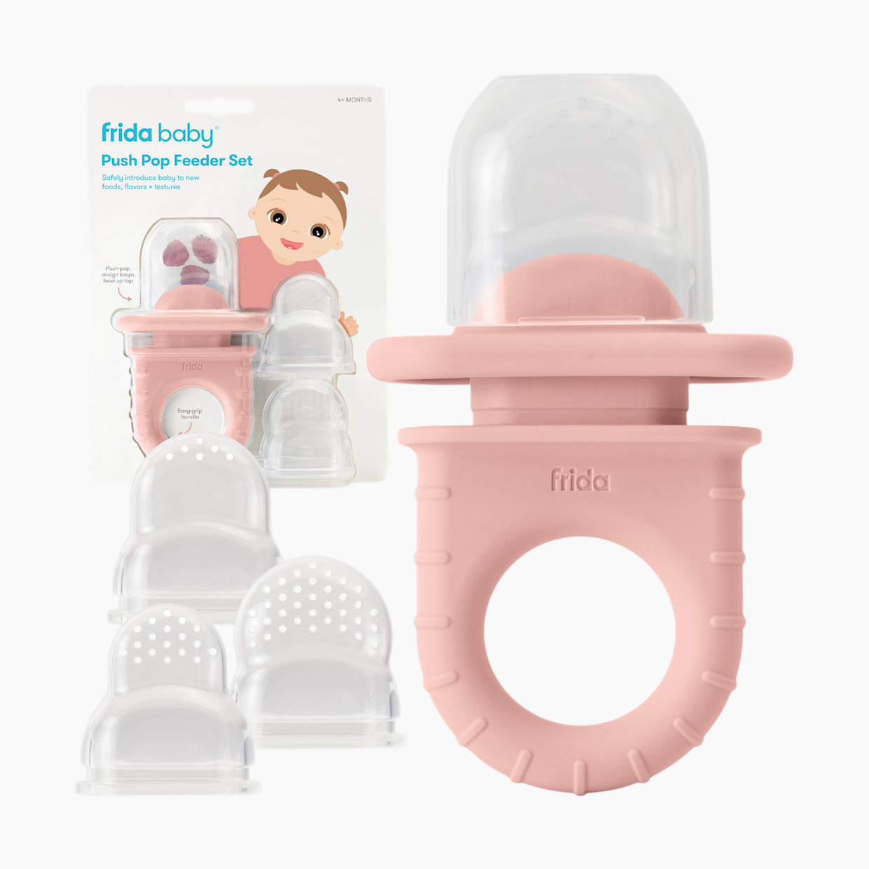 Frida Baby Push Pop Feeder Set - Pink.