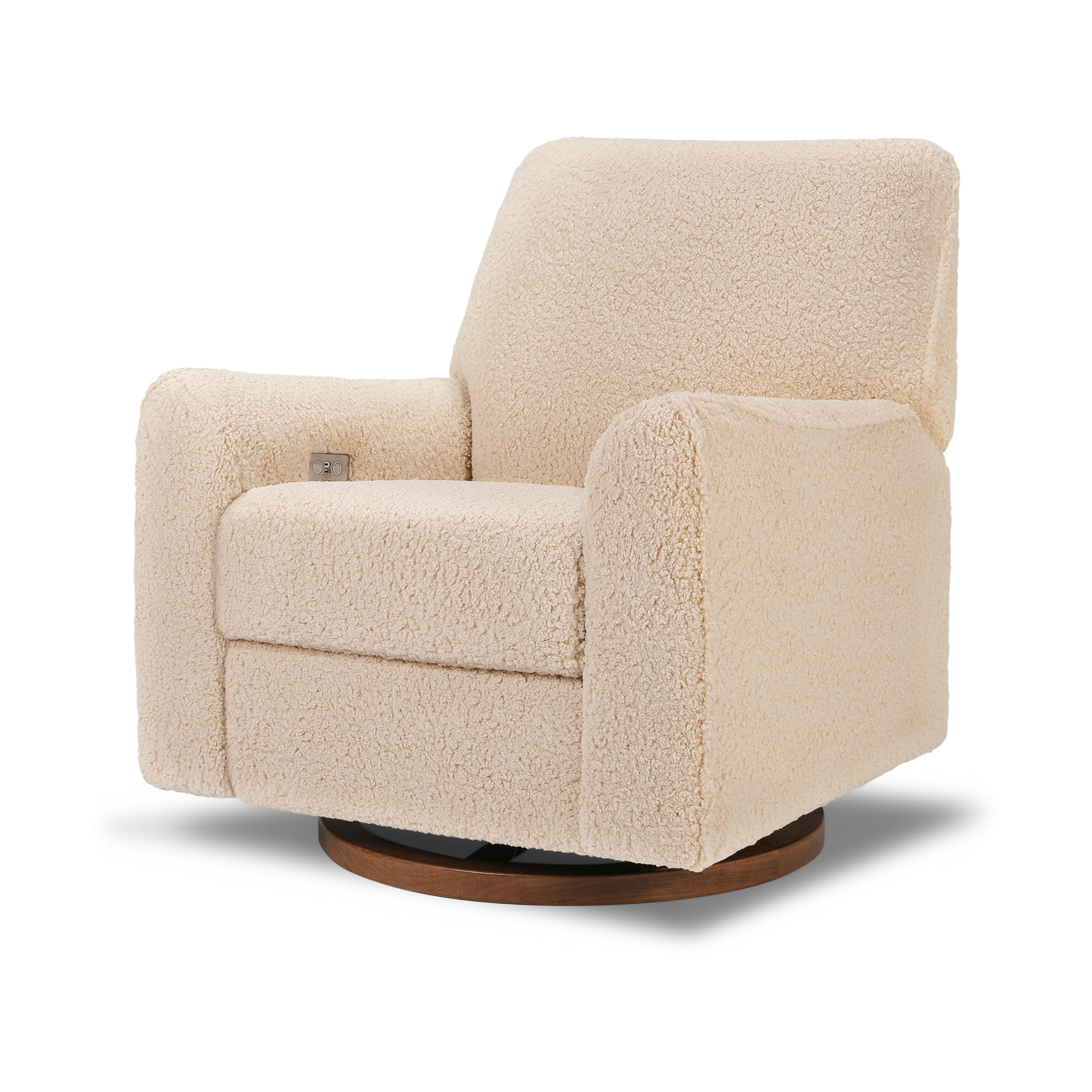 Thumbnail of Chai Shearling With Dark Wood Base